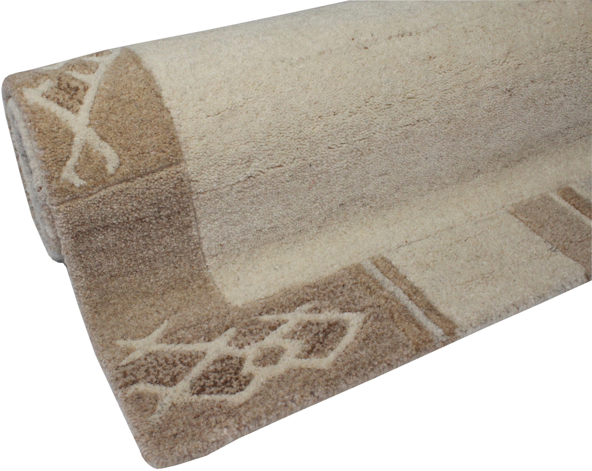 Dekowe Wollteppich »Valeria« rechteckig 11 mm Höhe reine Wolle, Kurzflor, mit Bordüre, Wohnzimmer