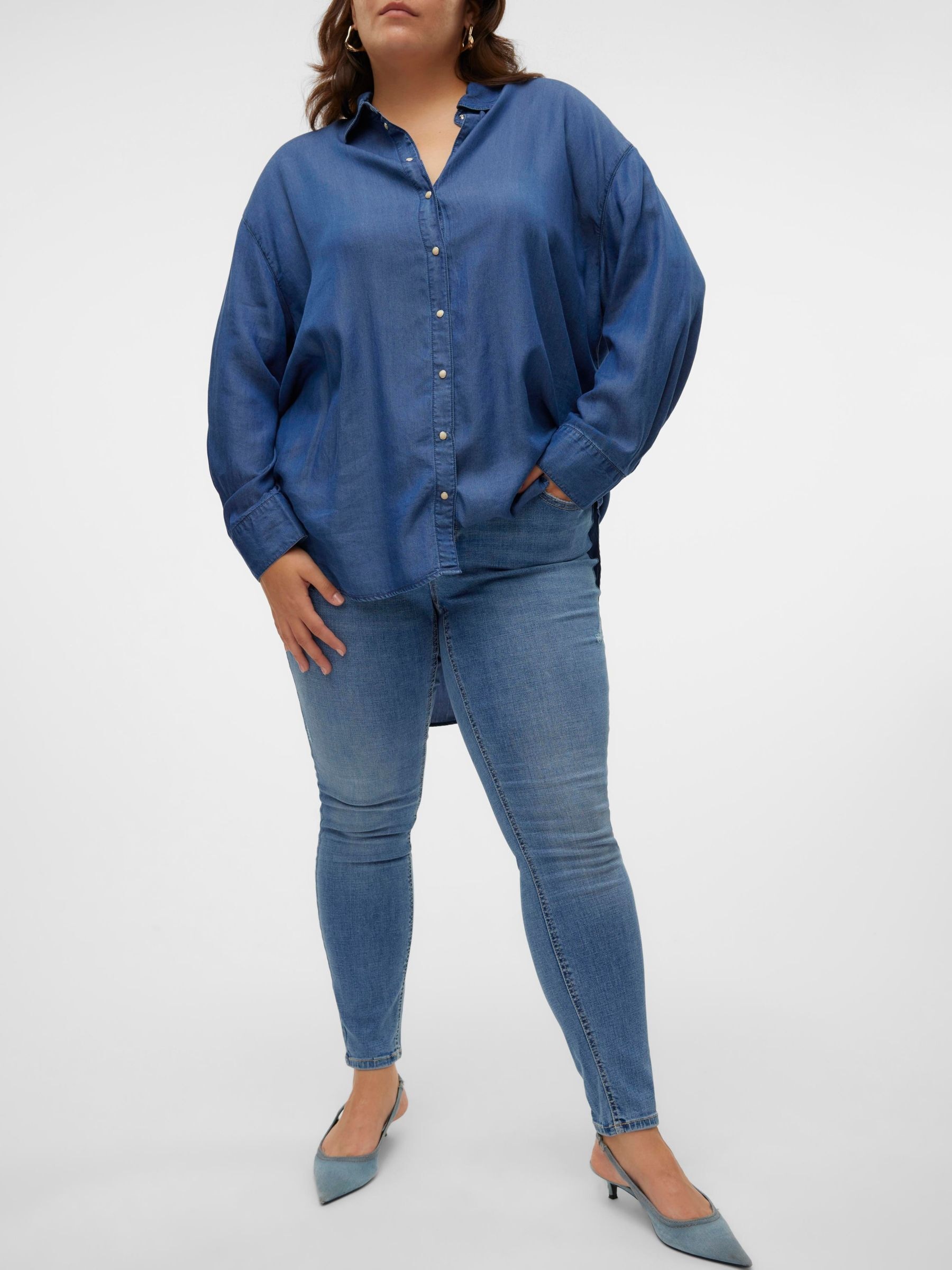 Vero Moda Curve Skinny-fit-Jeans »VMCFLASH MR SKINNY JEANS LI347 GA CUR«