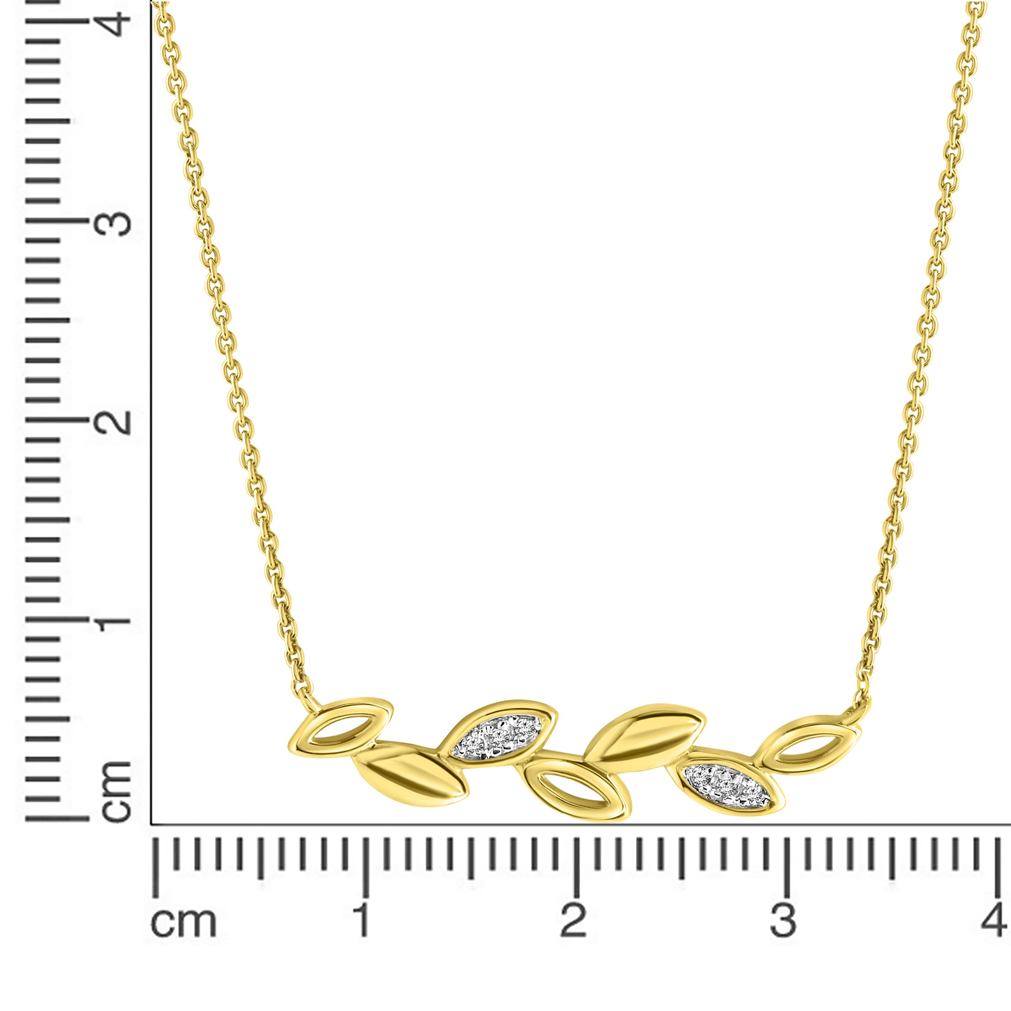 2. Bild von Fascination by Ellen K. Collierkettchen »375 Gold mit 6x Zirkonia weiß«