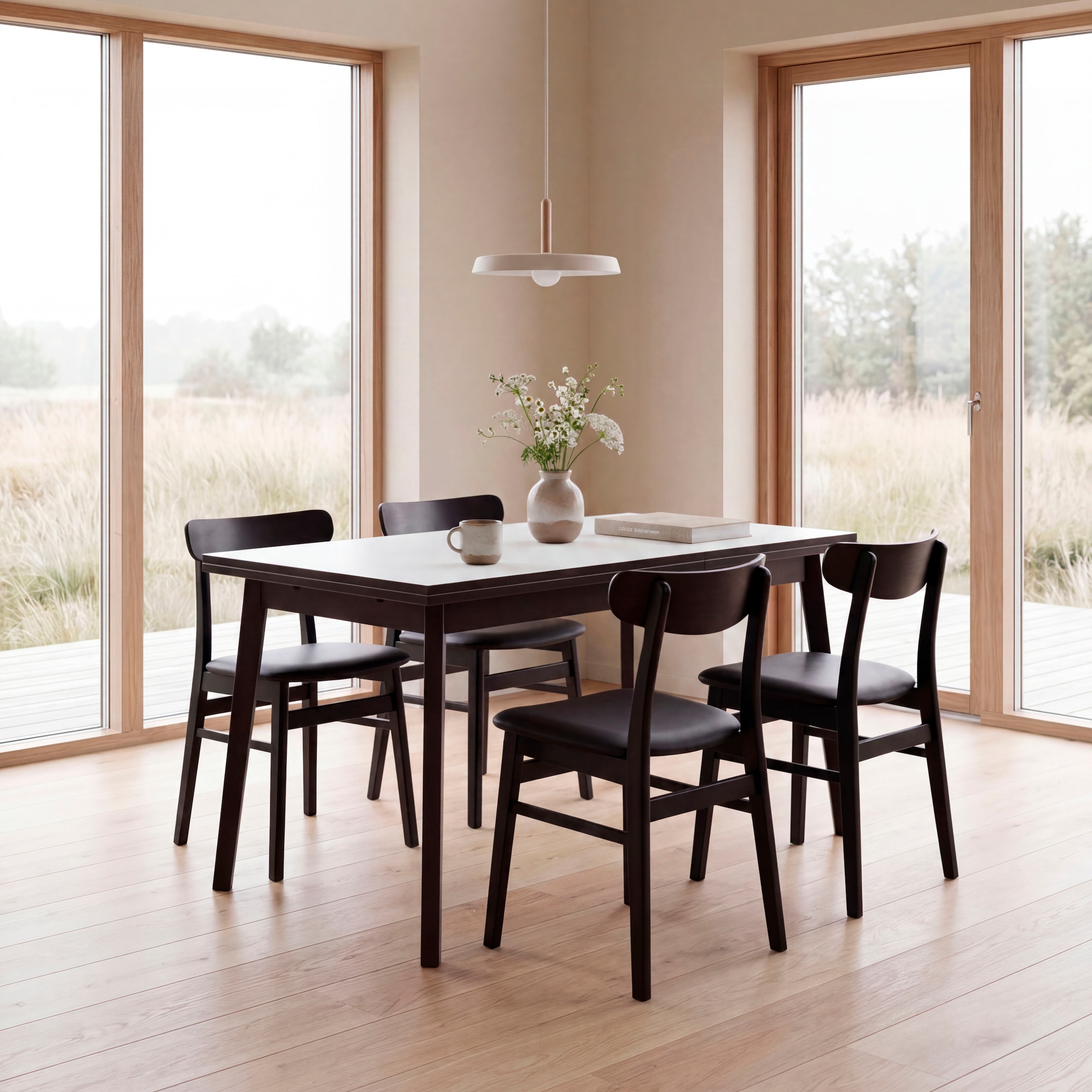 Hammel Furniture Esstisch »Esstisch Basic Single – ausziehbar, dänisches Design, robust« 120(220)x80 cm, Melamin / Massivholz, stabiler dänische Design Tisch