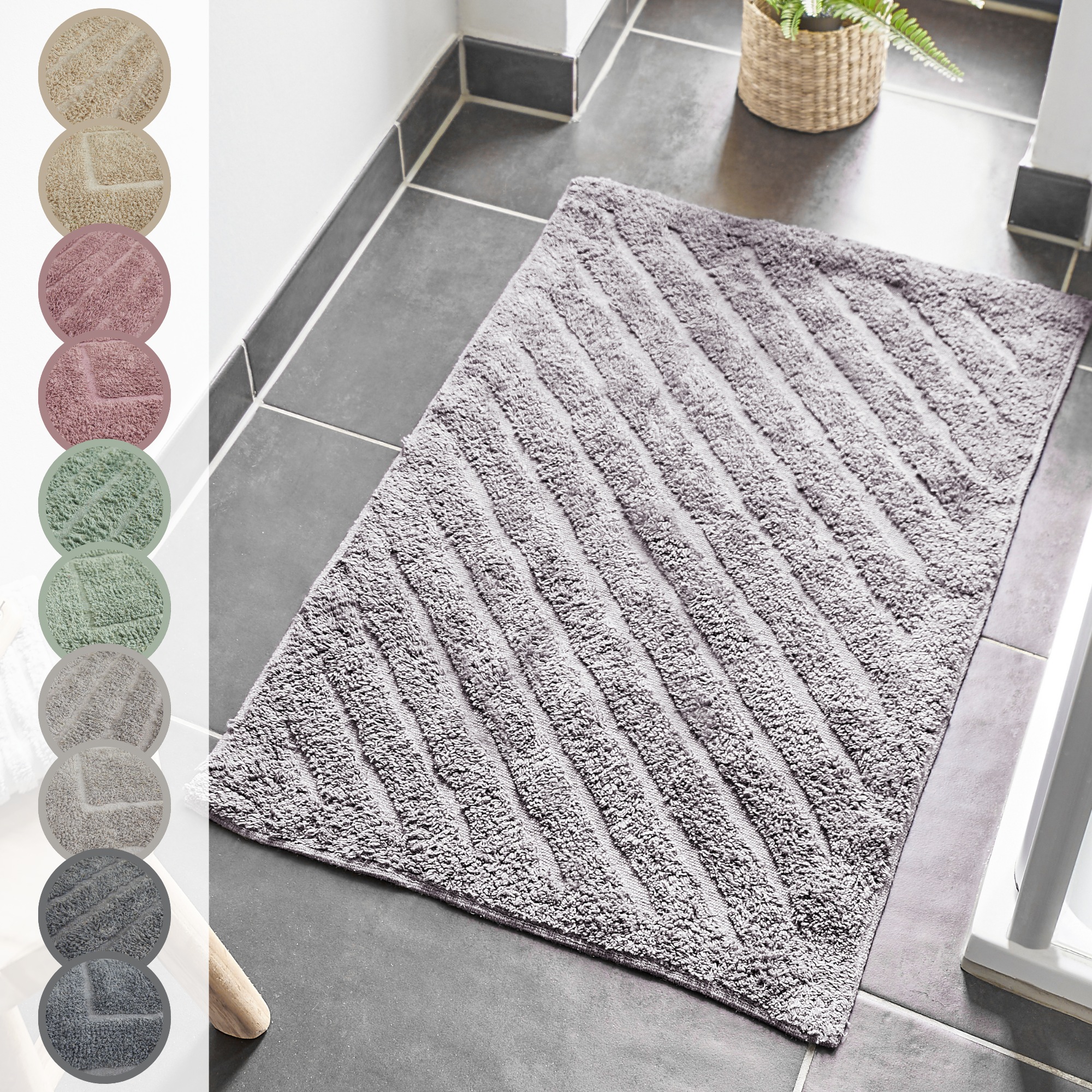 Andiamo Badematte »Havanna, 50x80 cm«, fußbodenheizungsgeeignet-schnell tro günstig online kaufen