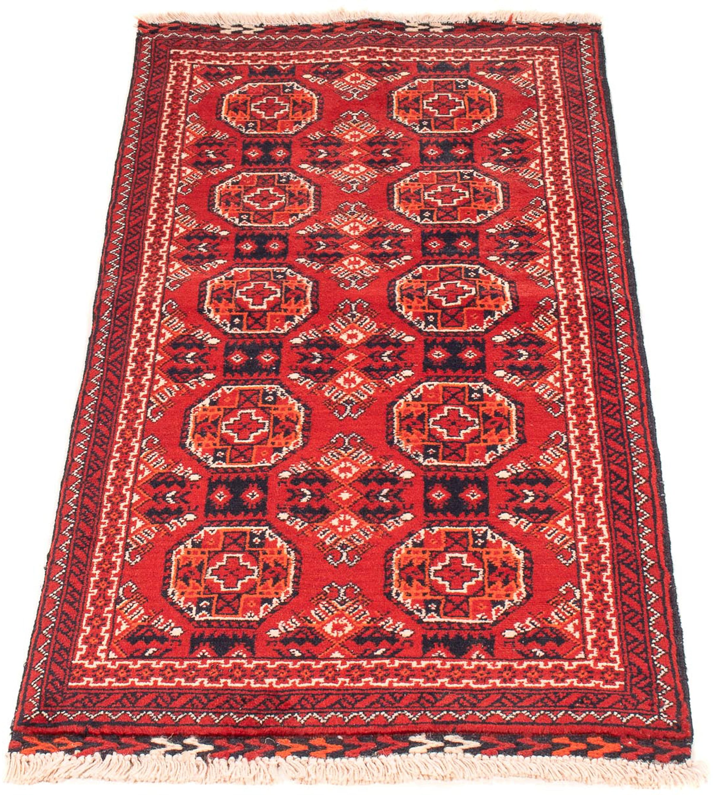 morgenland Orientteppich »Afghan - 106 x 49 cm - dunkelrot«, rechteckig, Wo günstig online kaufen
