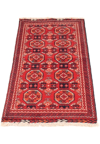 Orientteppich »Afghan - 106 x 49 cm - dunkelrot«, rechteckig