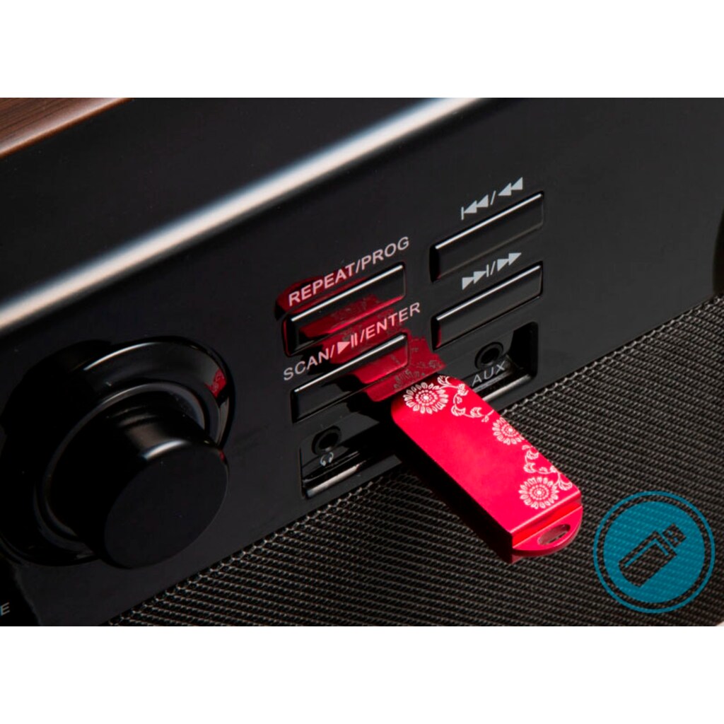 Technaxx Multifunktionsspieler »DAB+ Bluetooth LP-Player TX-137«