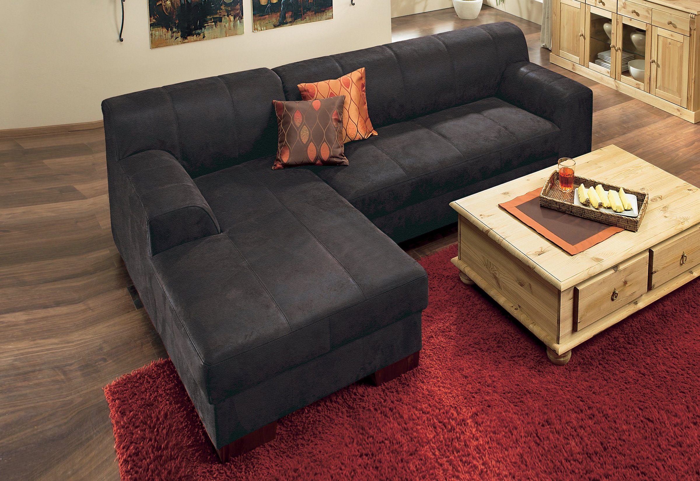 Home affaire Ecksofa »Falk klare Linien, elegant und zeitlos, L-Form« mit F günstig online kaufen