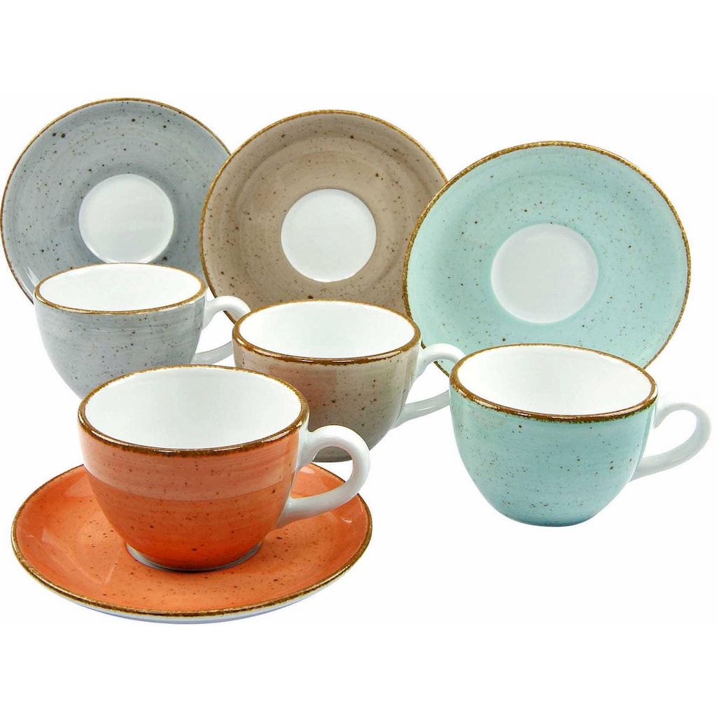 CreaTable Tasse »Tassen Set VINTAGE NATURE«, (Set, 8 tlg.)