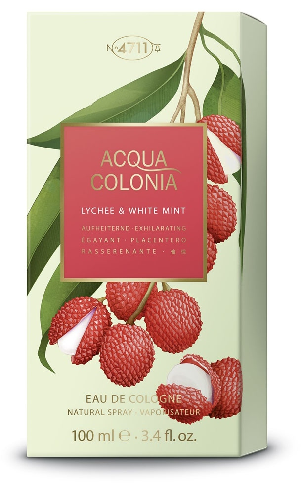 4711 Eau de Cologne »4711 Acqua Colonia LYCHEE & WHITE MINT EAU DE COLOGNE NATURAL SPRAY«, (Packung, 1 tlg.)