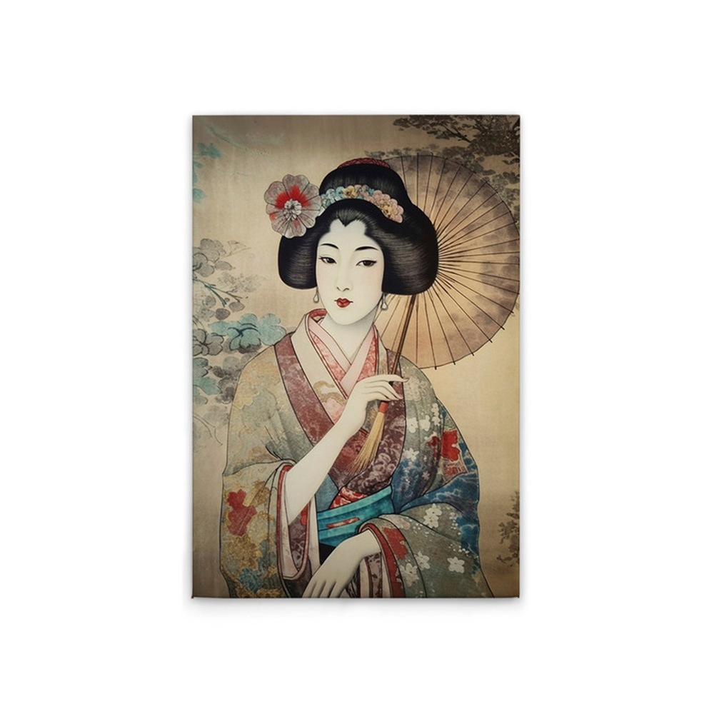 A.S. Création Leinwandbild »Geisha Vintage - Wandbild Bunt Beige Keilrahmen günstig online kaufen