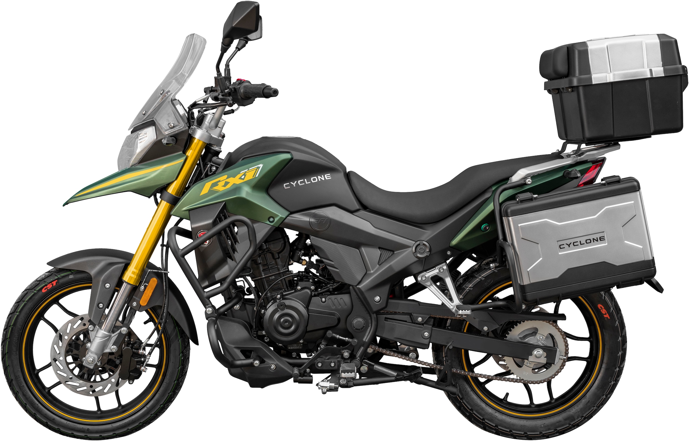 Cyclone Motorrad »RX1 Pro, 125, E5+, Adventure« 124 cm³ 99 km/h Euro 5+ 15 11 kW, 15 PS, ABS, 125er Adventure, digitales Cockpit