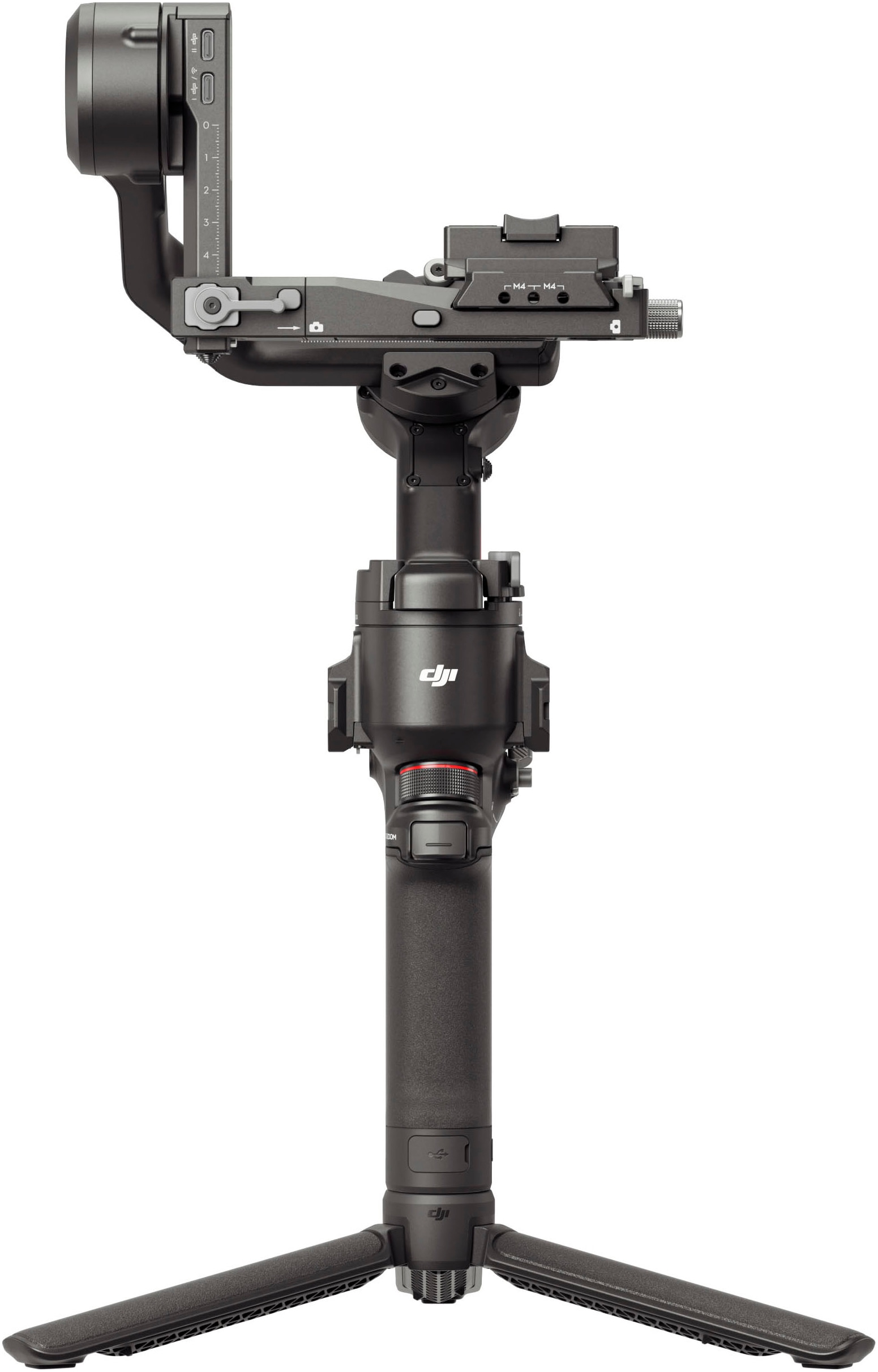 DJI Gimbal »RS4 Combo« Schwarz Mit der Dual-Modus-Bluetooth-Technologie kann der DJI RS 4 den Kameraverschluss und Objektiv-Zoom aus der Ferne...