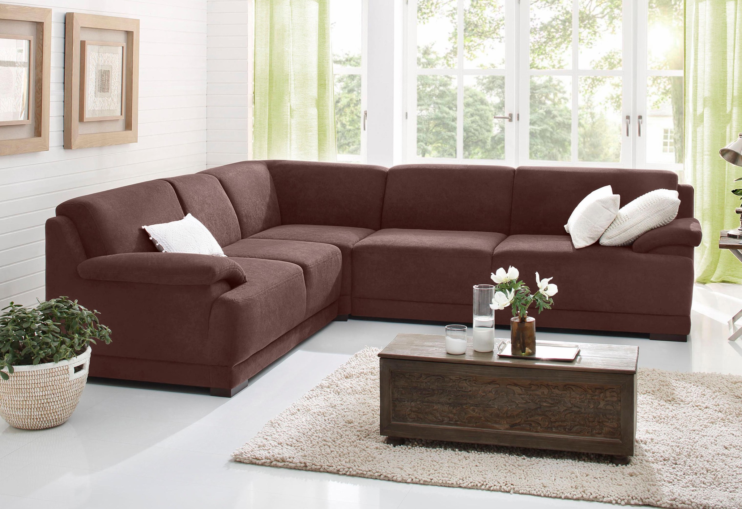 Home affaire Ecksofa »Telos mit Boxspring Unterfederung für hohen Komfort, günstig online kaufen