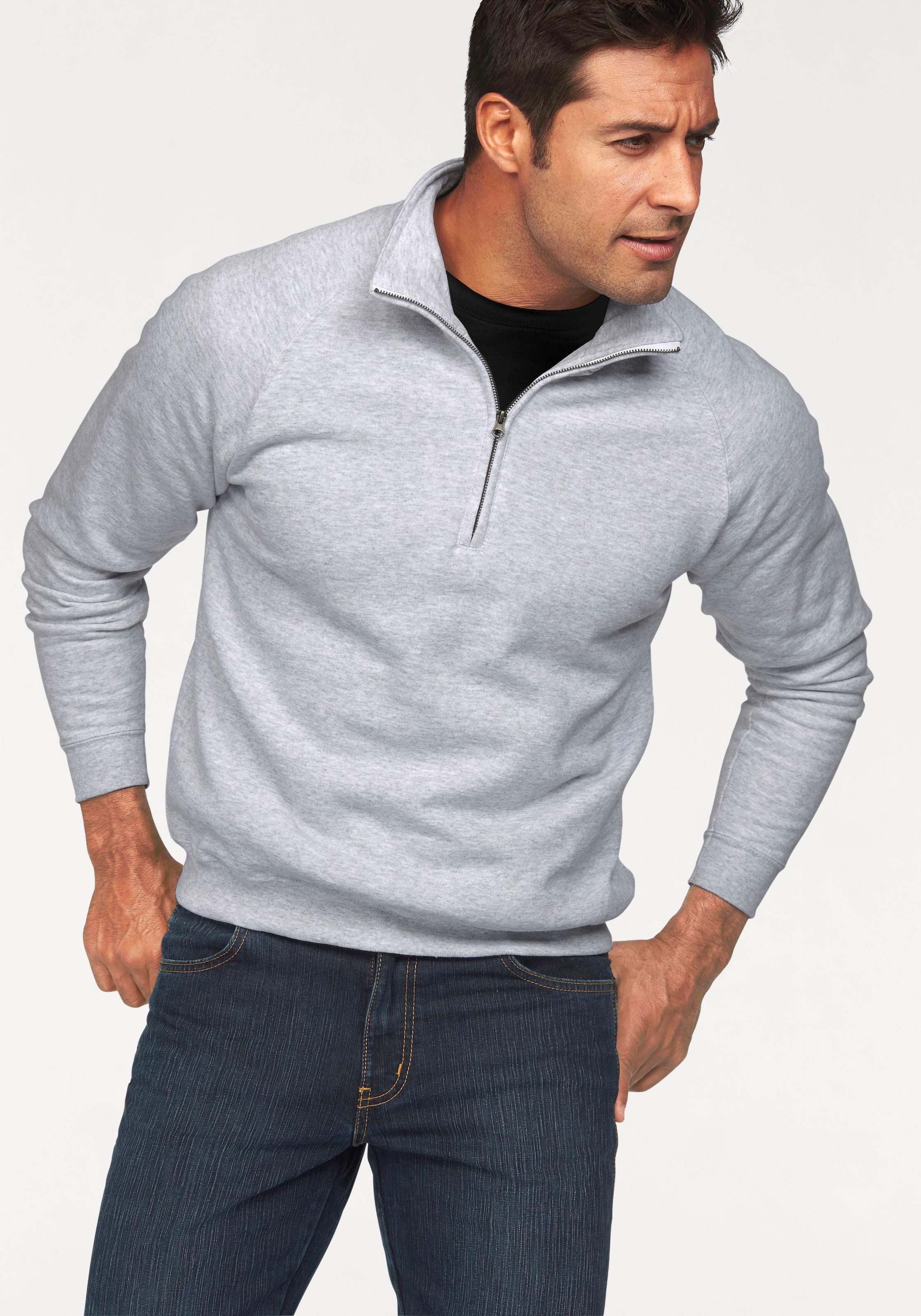 Sweatshirt, mit Reißverschluss