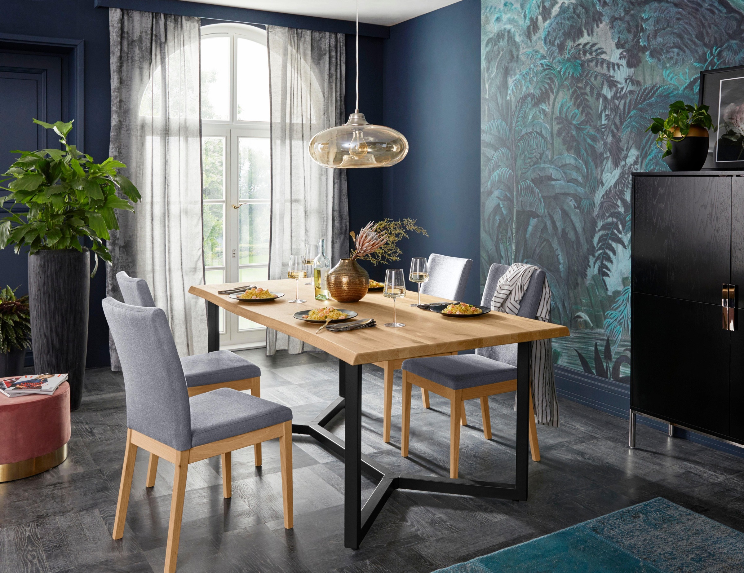 Home affaire Stuhl »Dendres«, (Set), 2 St., Feinstruktur
