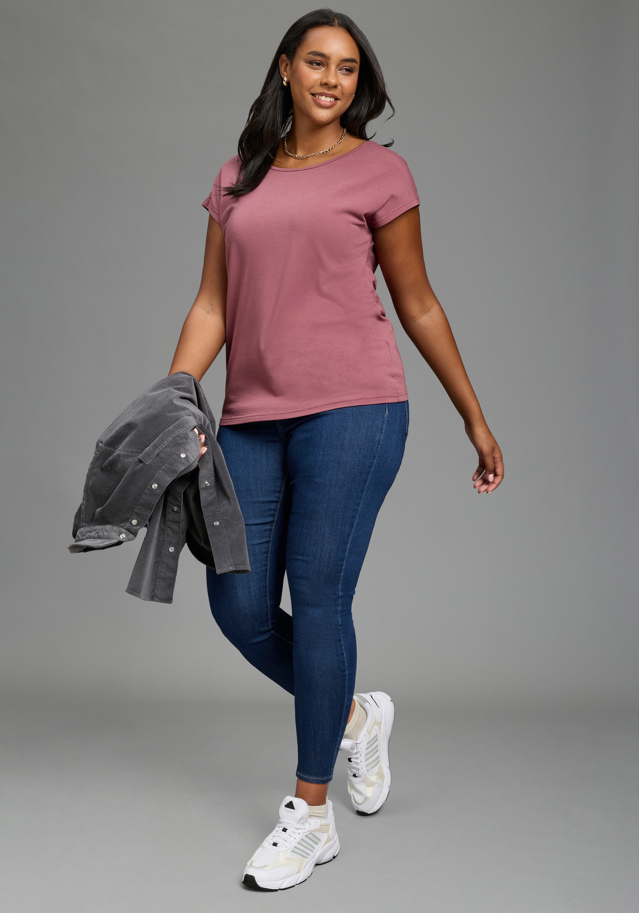 Laura Scott CURVE Yogashirt »Große Größen«
