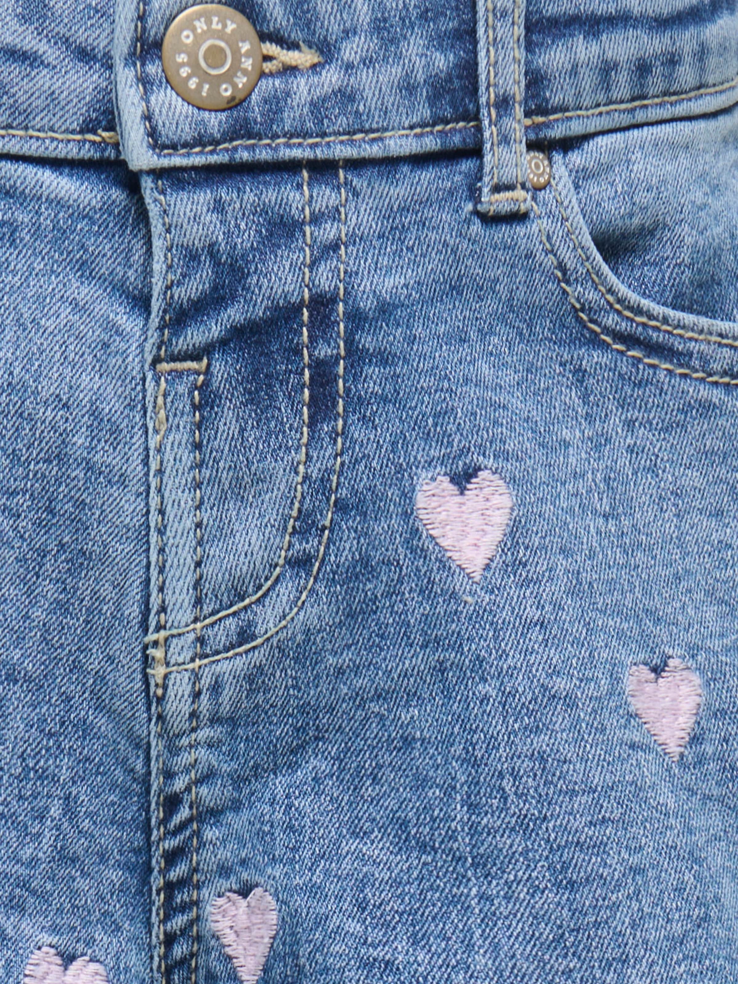 KIDS ONLY Jeansshorts »KMGJUICY HEART EMB SHORTS DNM«