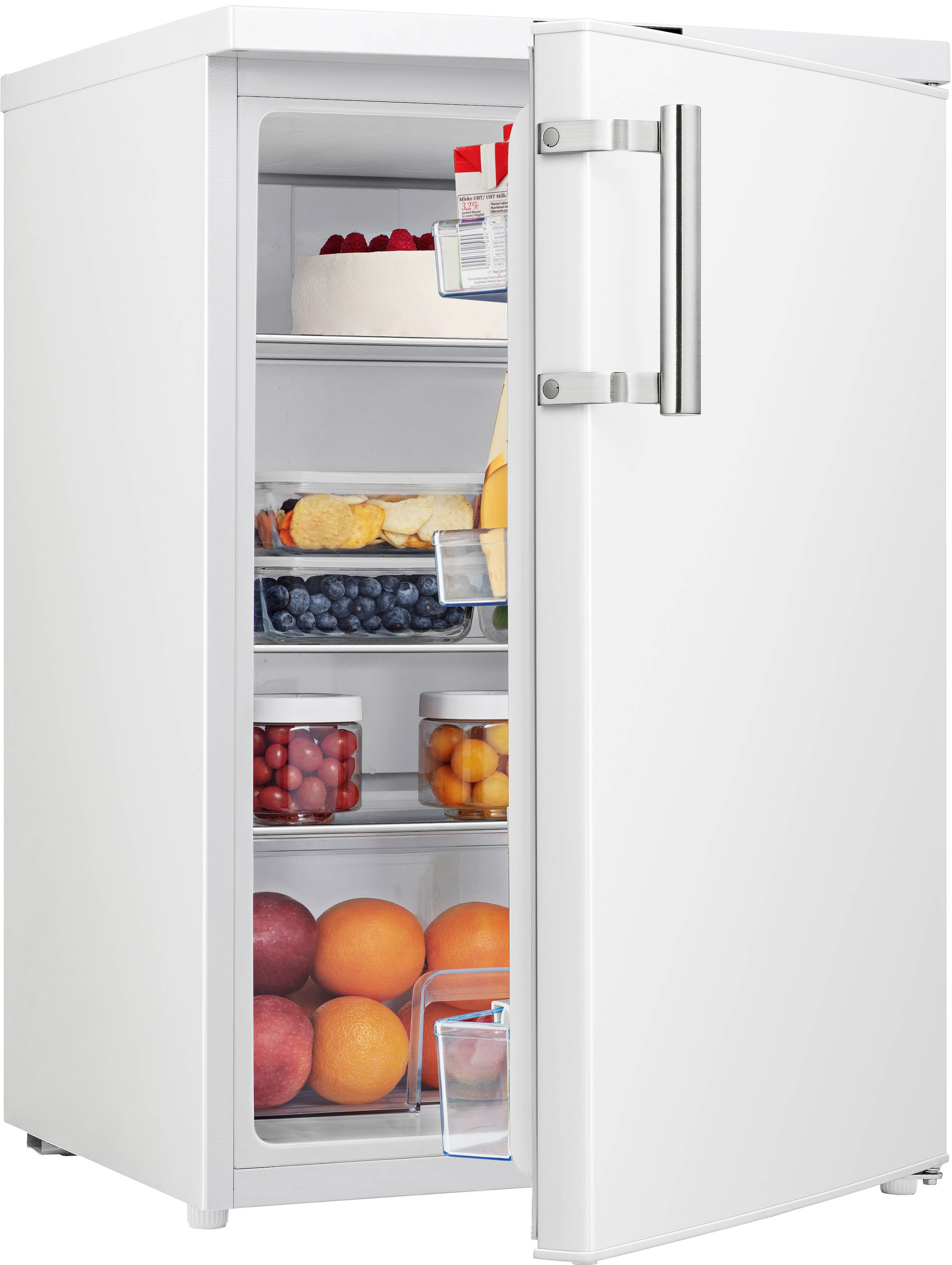 Hanseatic Kühlschrank »HKS8555DW«, HKS8555DW, 84,5 cm hoch, 56 cm breit,  Abtauautomatik, Superkühlfunktion online bei | Minikühlschränke