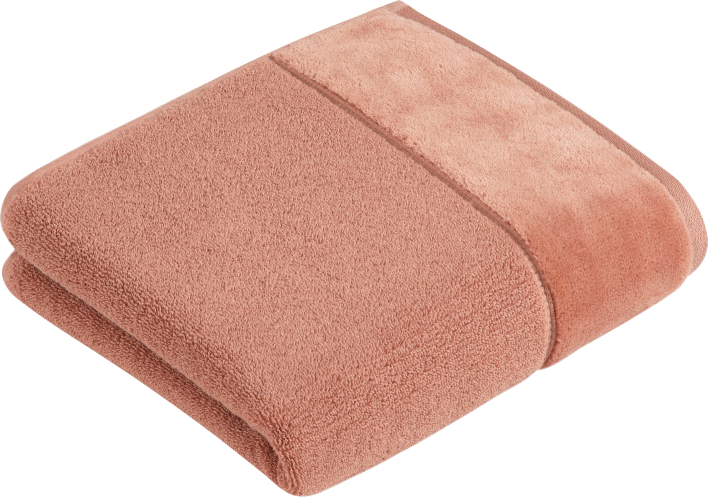 Vossen Handtuch »Pure«, (1 St.), Baumwolle & VEGAN, mit eleganter  Veloursbordüre bequem und schnell bestellen