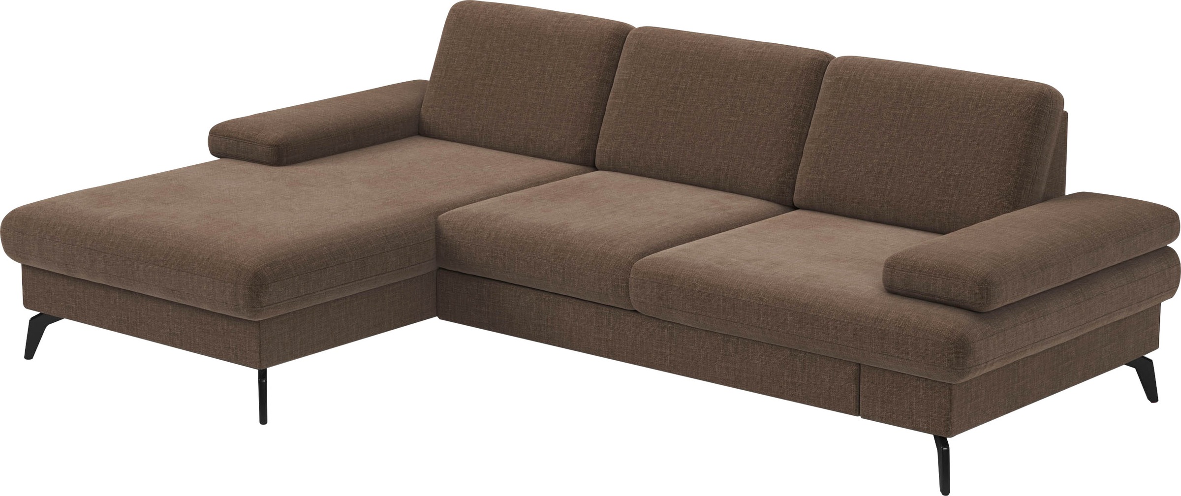 sit&more Ecksofa »Morris L-Form, inkl. Sitztiefenverstellung«, wahlweise mit Armteilverstellung, Bettfunktion & Bettkasten