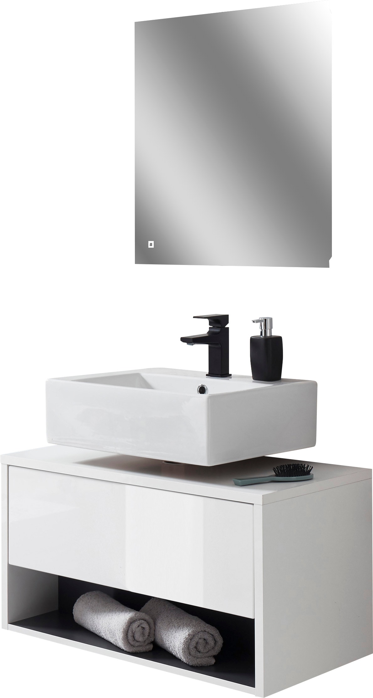 PLACES OF STYLE Badmöbel-Set »Studio Line, Bad im modernen Design, 2-teilig günstig online kaufen