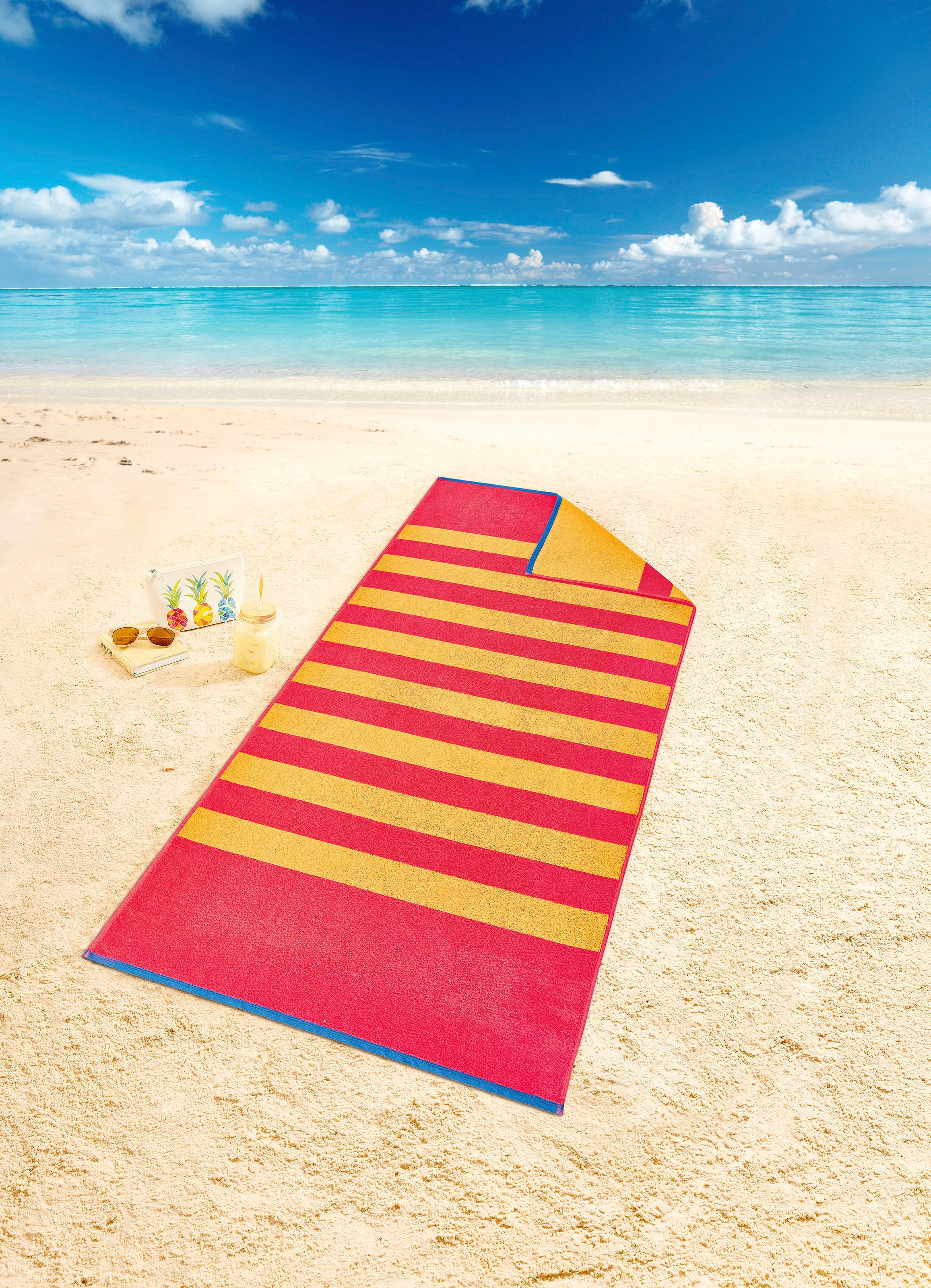 Dyckhoff Strandtuch »Stripes«, (1 St., Strandtuch 80 x 180 cm), 100% Baumwo günstig online kaufen