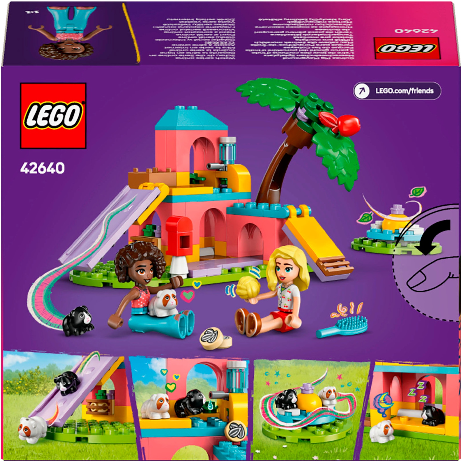 LEGO® Konstruktionsspielsteine »Meerschweinchen Spielplatz (42640), LEGO Friends«, (86 St.), Made in Europe