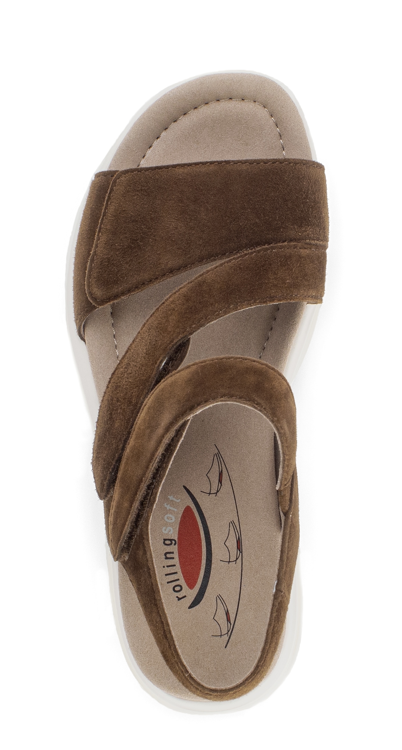 rollingsoft Riemchensandale  Keilabsatz, Sandalette mit typischer Laufsohle, G-Weite (=weit)