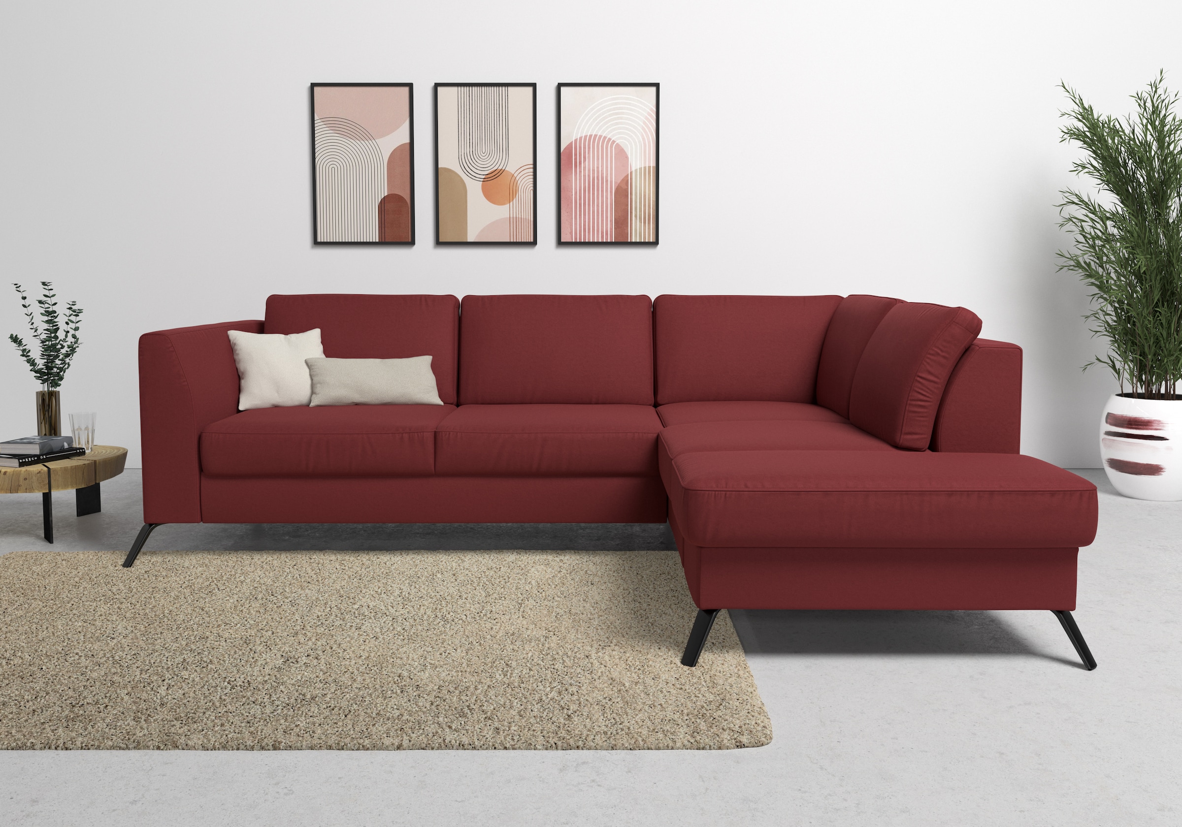 sit&more Ecksofa »Olsen L-Form« inklusive Sitztiefenverstellung, wahlweise günstig online kaufen