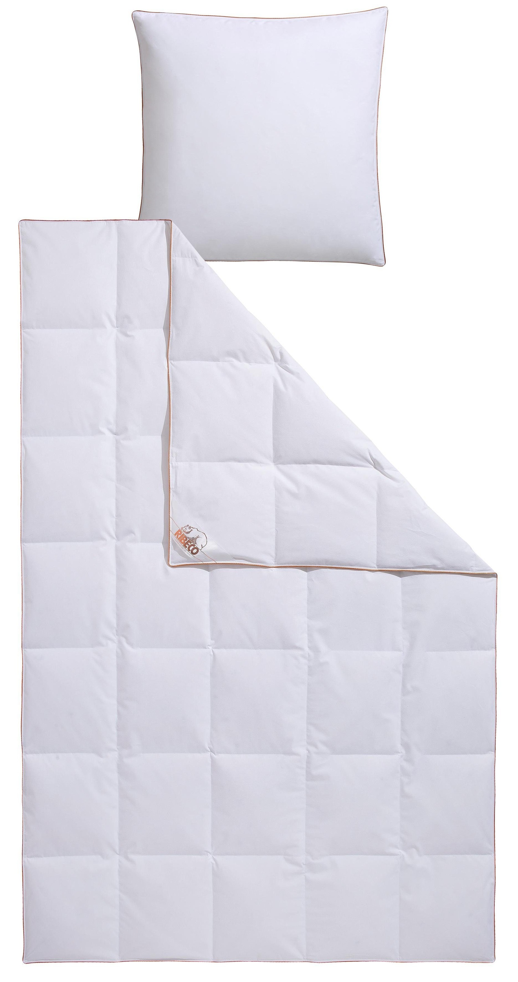 RIBECO Daunenbettdecke + Kopfkissen »Ella« zum Top-Preis! günstig online kaufen