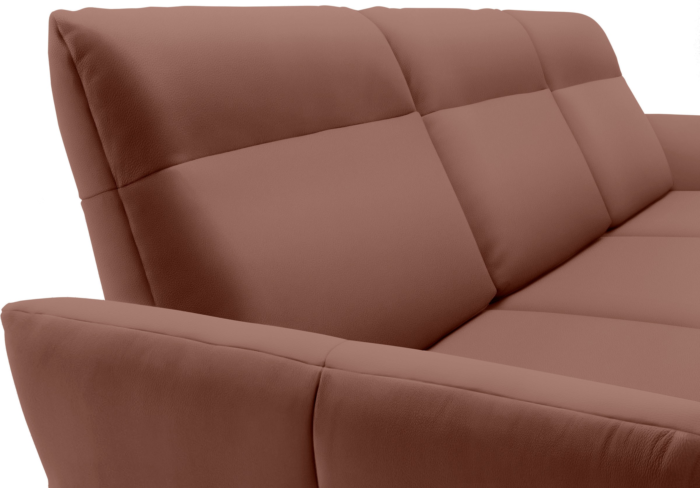 Creation BY ROLF BENZ Ecksofa »CR.460«, Sockel in Eiche, Alugussfüße in umbragrau, Breite 298 cm