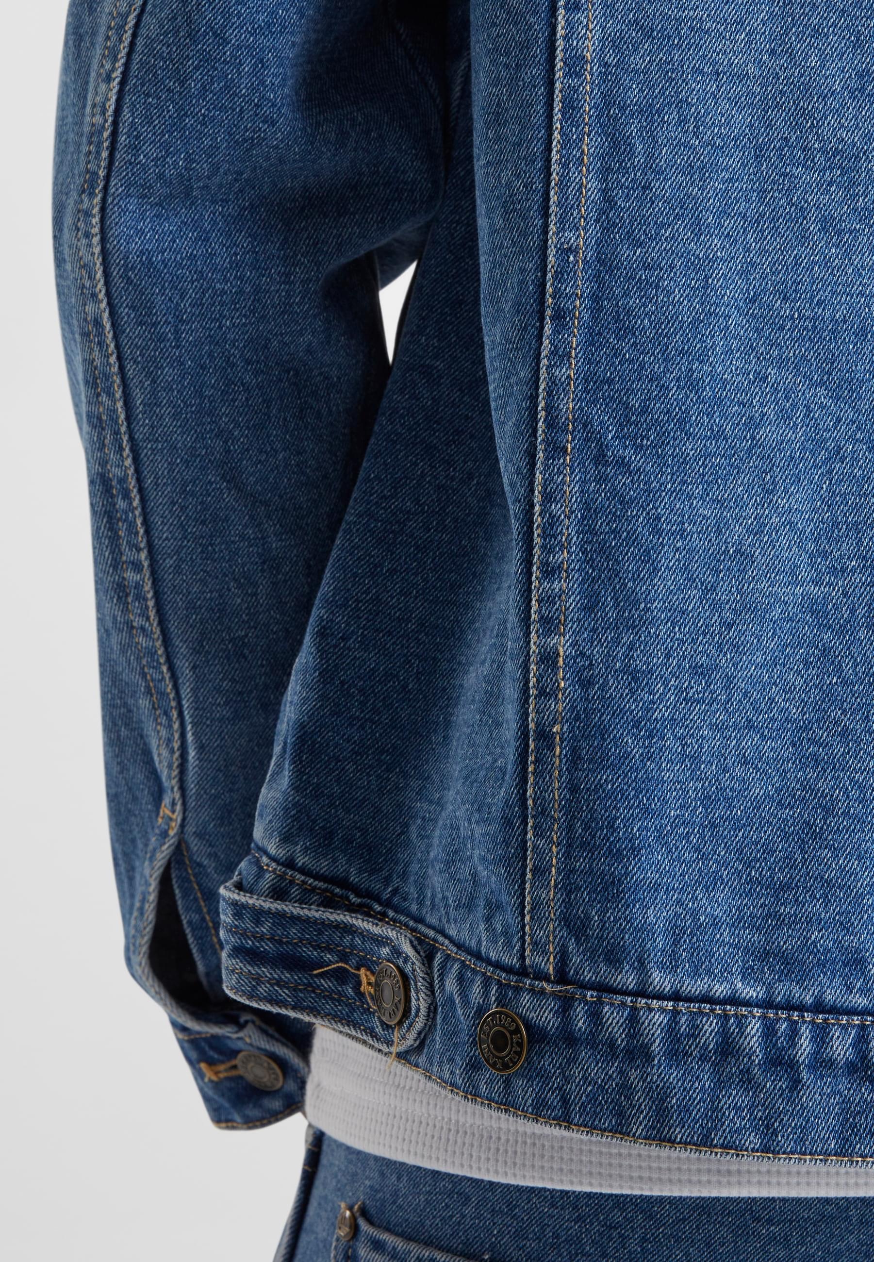 Karl Kani Jeansjacke »Karl Kani Herren KM224-030-1 KK OG Patched Denim Jacket« 1 Stk. tlg. ohne Kapuze