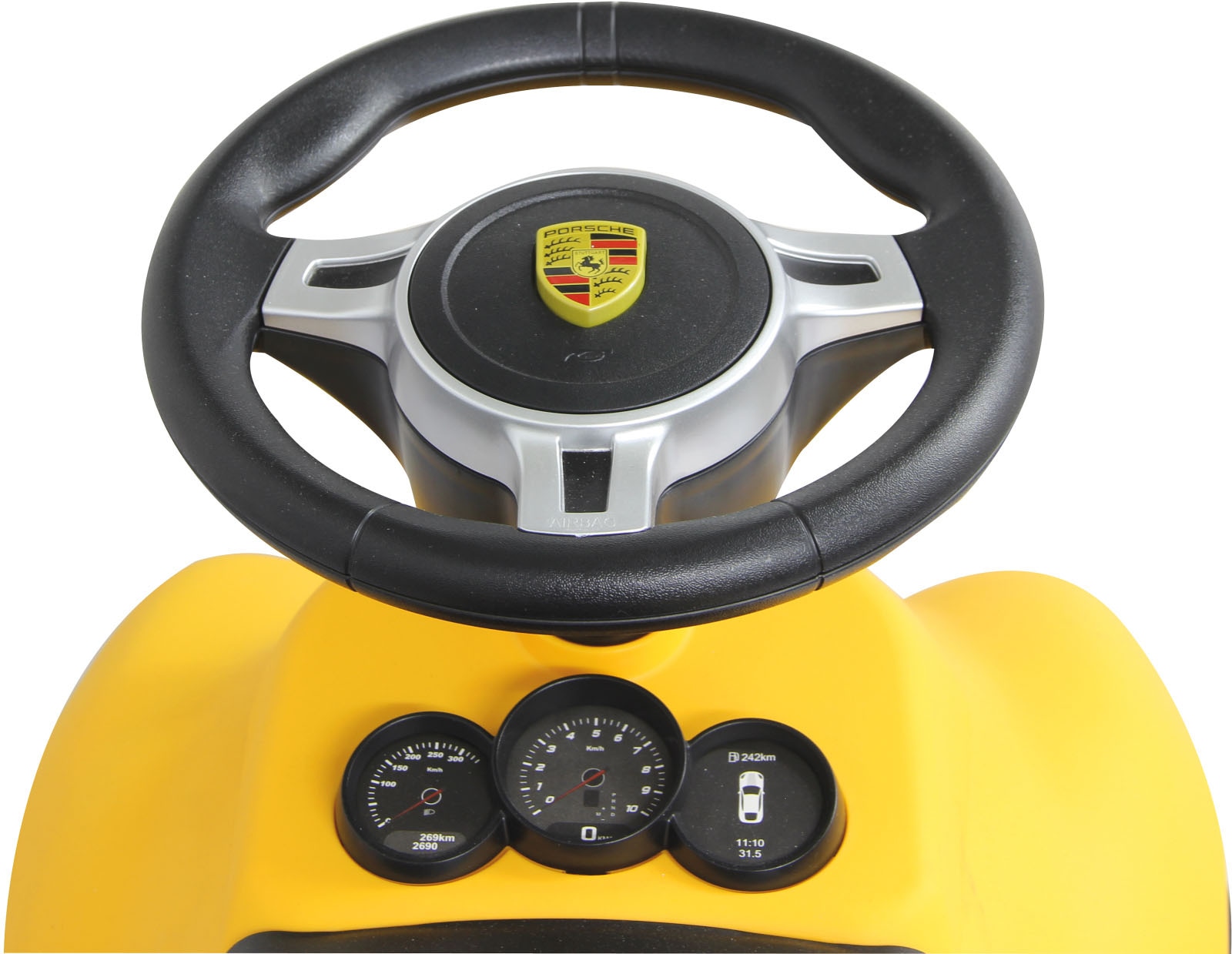 Jamara Rutscherauto »Porsche 911, gelb«, mit Flüsterreifen; offiziell lizenziert