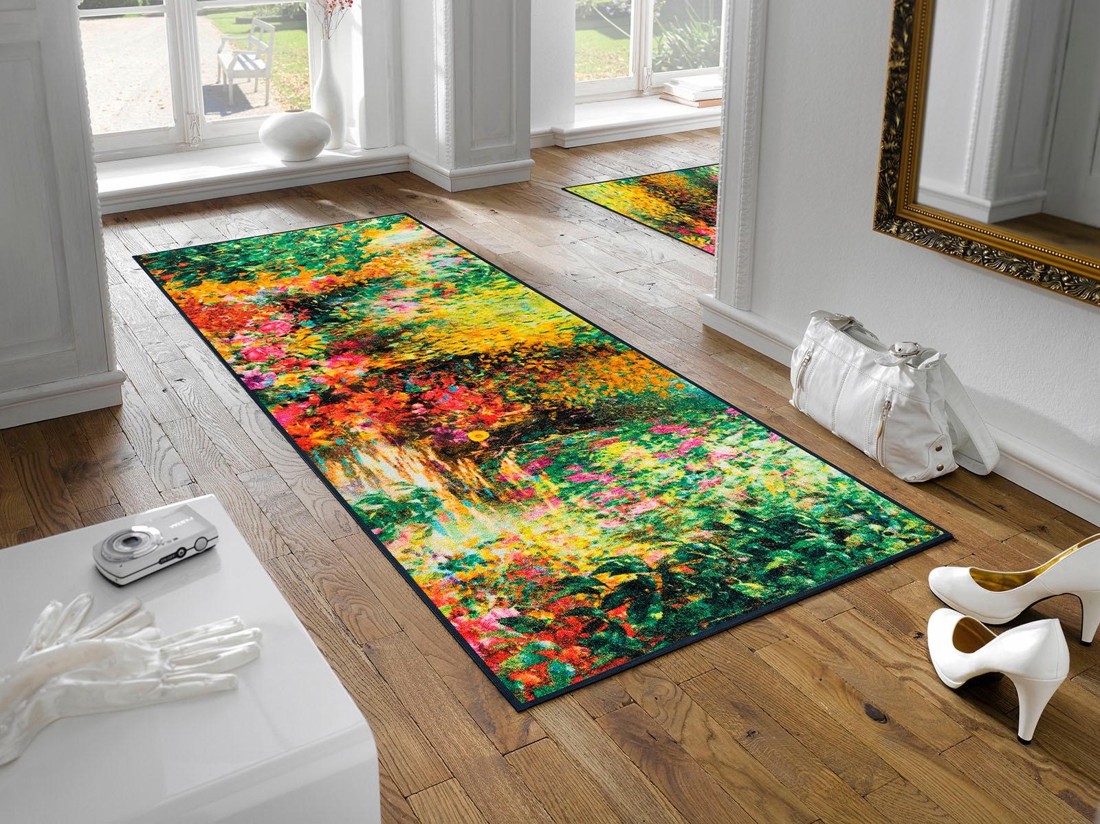 wash+dry by Kleen-Tex Läufer »Primavera«, rechteckig, 7 mm Höhe, Schmutzfan günstig online kaufen