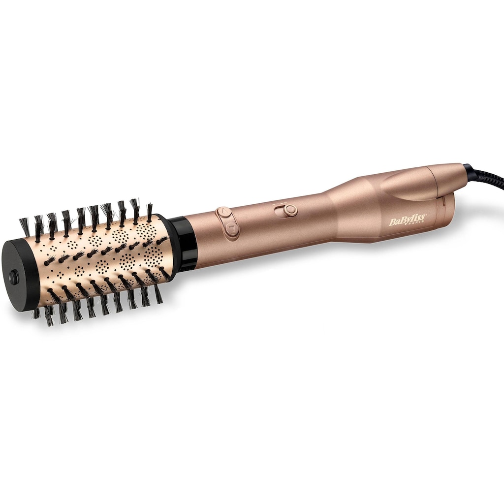 BaByliss Warmluftbürste »AS952E Big Hair Dual«, 2 Aufsätze}, rotierende Warmluftbürste mit 2 Aufsätzen