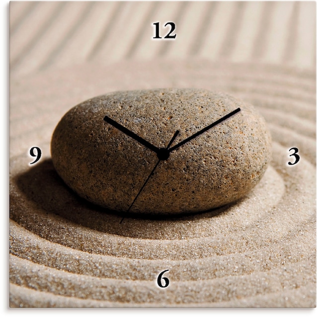 Artland Wanduhr »Mini Zen Garten - Sand«, wahlweise mit Quarz- oder  Funkuhrwerk, lautlos ohne Tickgeräusche auf Rechnung bestellen