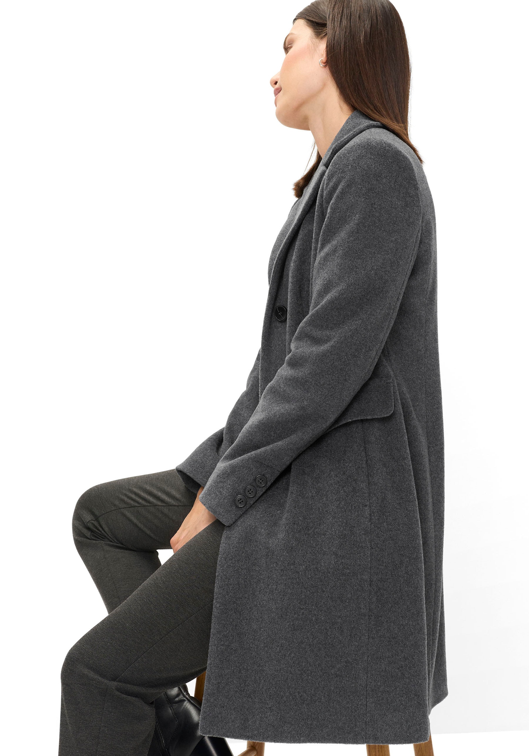 Fuchs Schmitt Wollmantel »Wollkurzmantel« mit Reverskragen