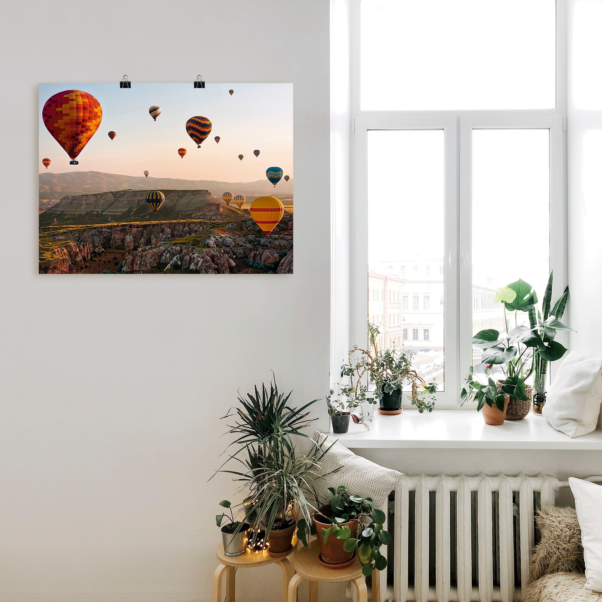 Artland Wandbild »Kappadokien Ballonfahrt« Ballonfahren 1 Stk. tlg. als Leinwandbild, Poster in verschied. Größen