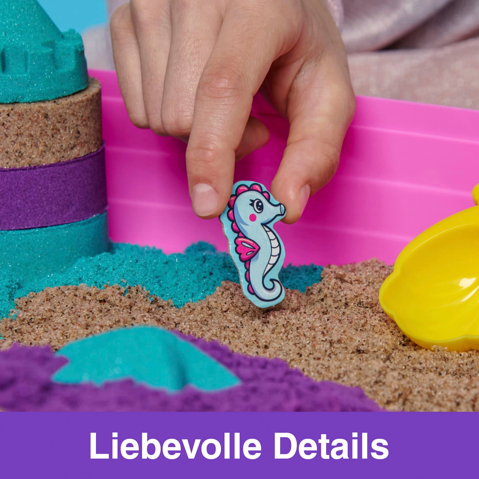 Spin Master Kreativset »Kinetic Sand - Mermaid Folding Sand Box 934 g«