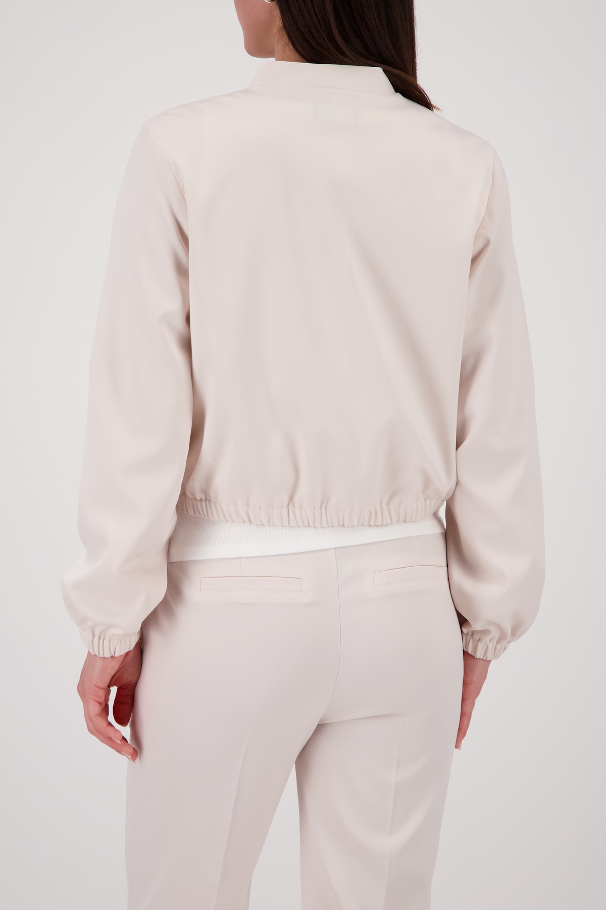 Monari Cargojacke »Jacke Satin Cargo« ohne Kapuze Regular fit mit Stehkragen