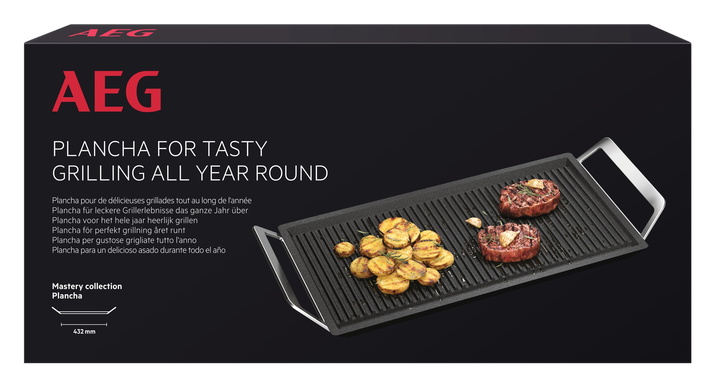 AEG Grillplattenaufsatz »Infinite Plancha-Grill A9HL33«, Verwandle dein Kochfeld in einen Grill