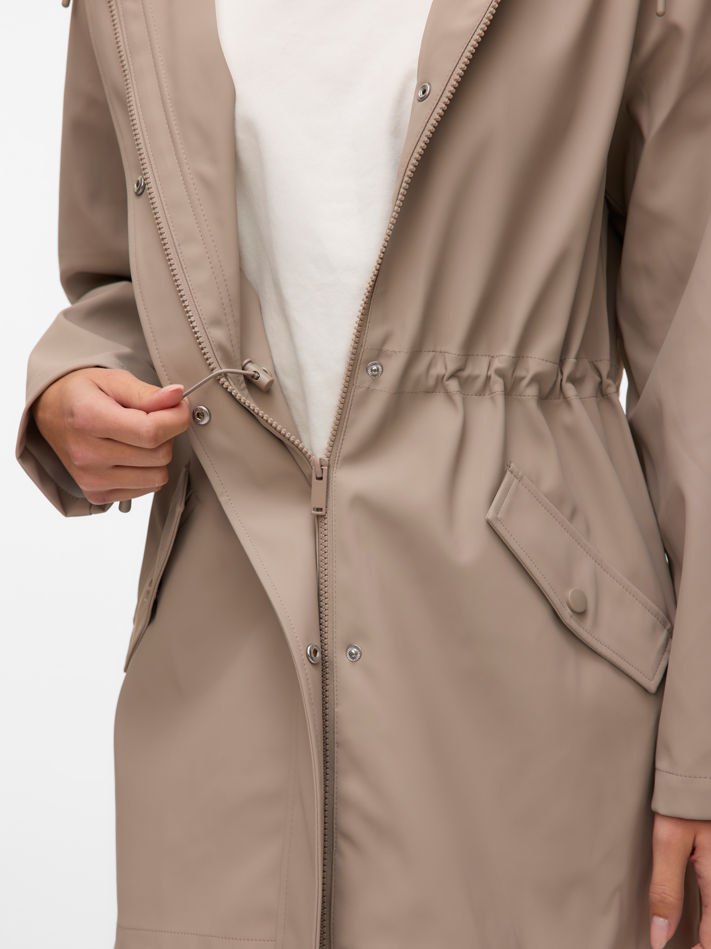 Vero Moda Regenjacke »VMMALOU COATED JACKET«, mit Kapuze