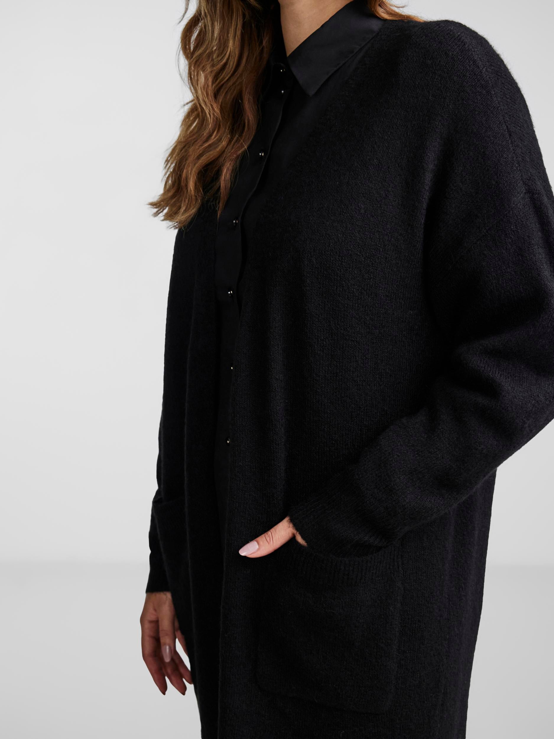 Y.A.S Longstrickjacke »YASBALIS LS LONG KNIT CARDIGAN S. NOOS«