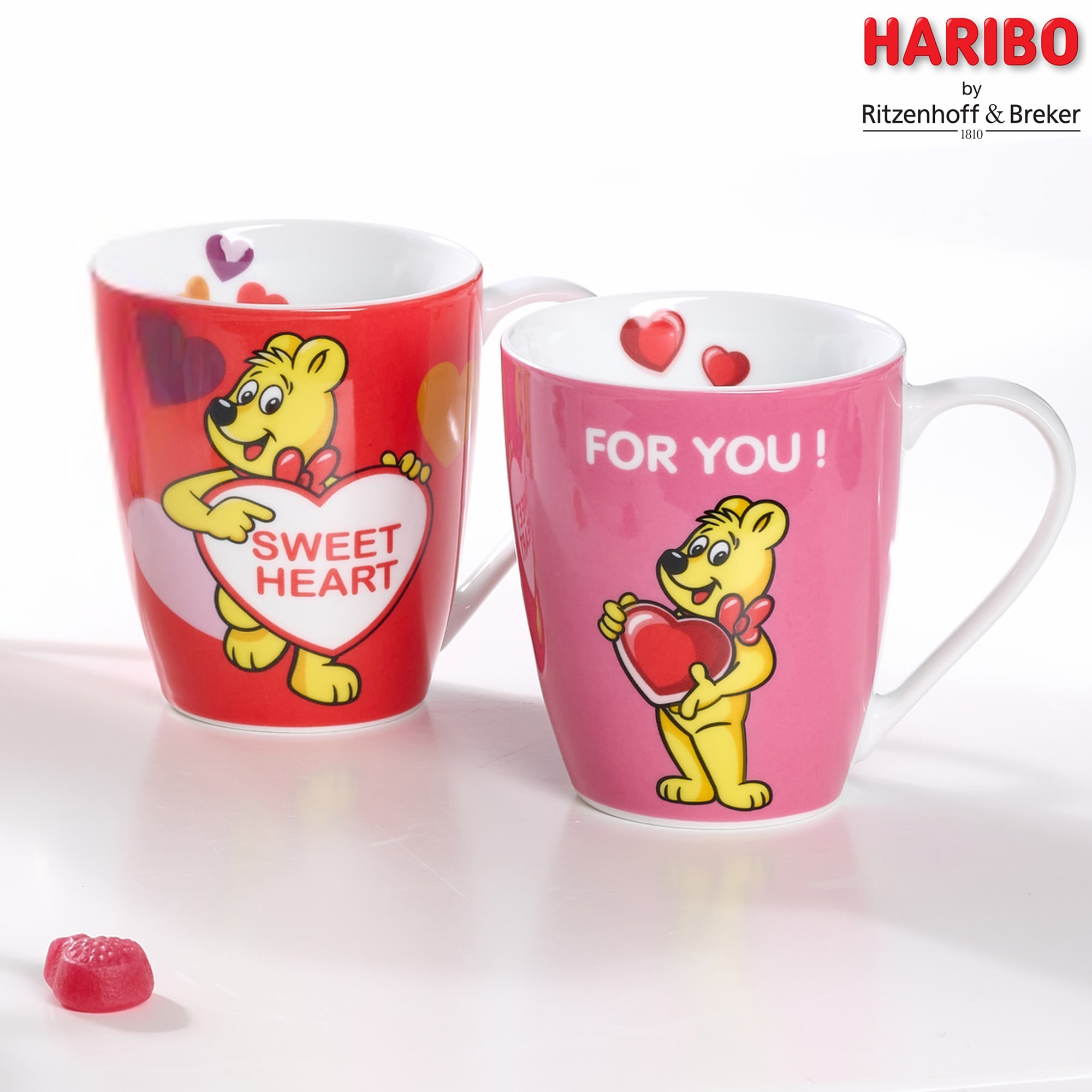Ritzenhoff & Breker Becher »HARIBO For you, 360 ml«, (1 tlg.), spülmaschinenfest