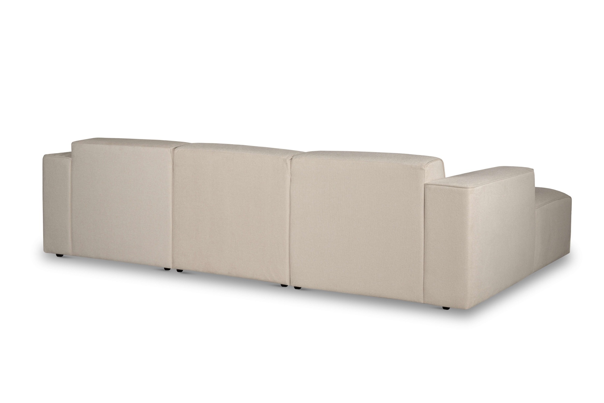 andas Ecksofa »Noord mit Kedernaht, Breite 281 cm, L-Form«, Cord, Struktur, Webstoff, mit Wellenunterfederung, Massivholzrahmen