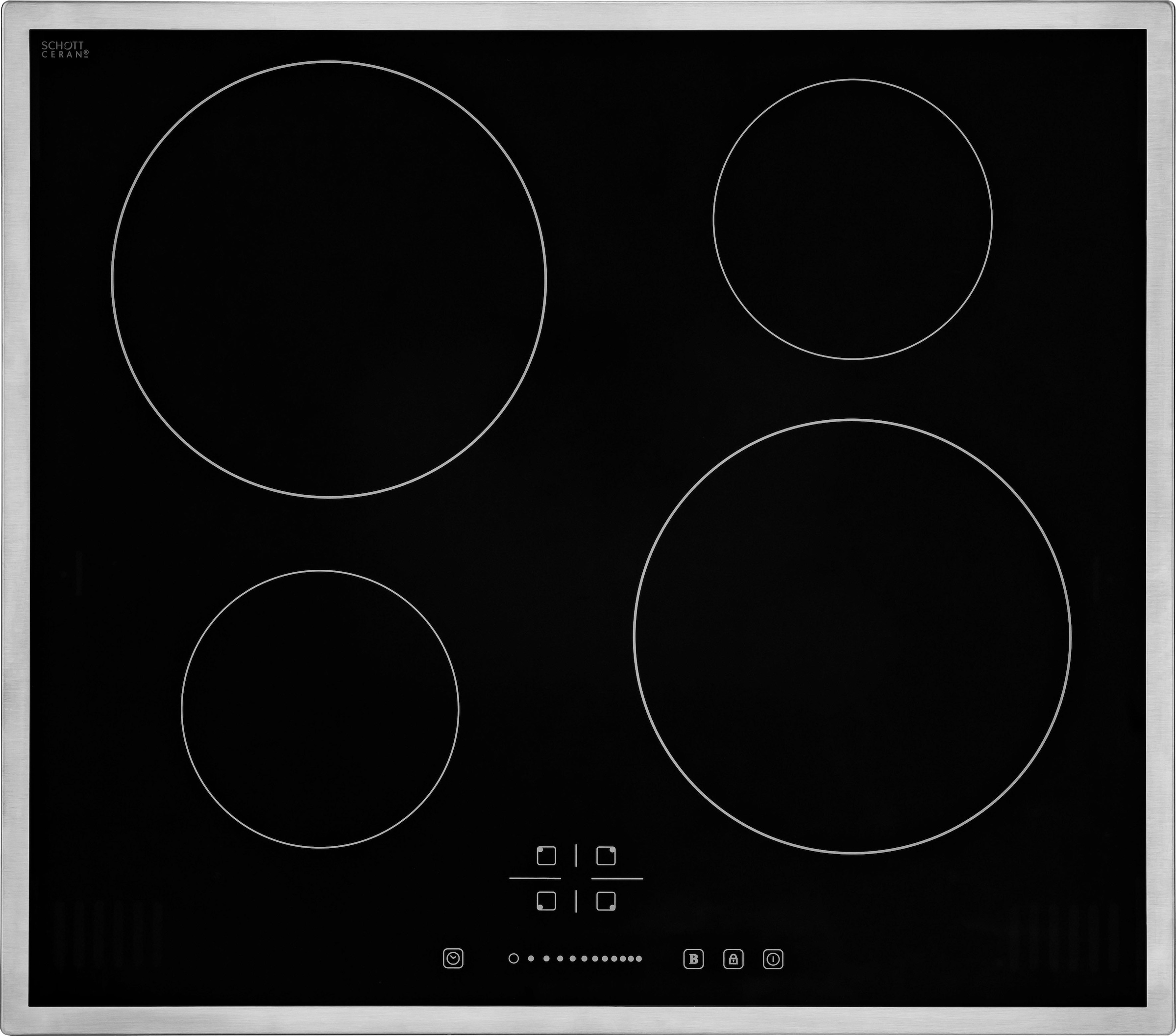 OPTIFIT Winkelküche »Bern mit Hanseatic-E-Geräten« Stellbreite 285x175 cm, mit Induktionskochfeld, Soft-Close