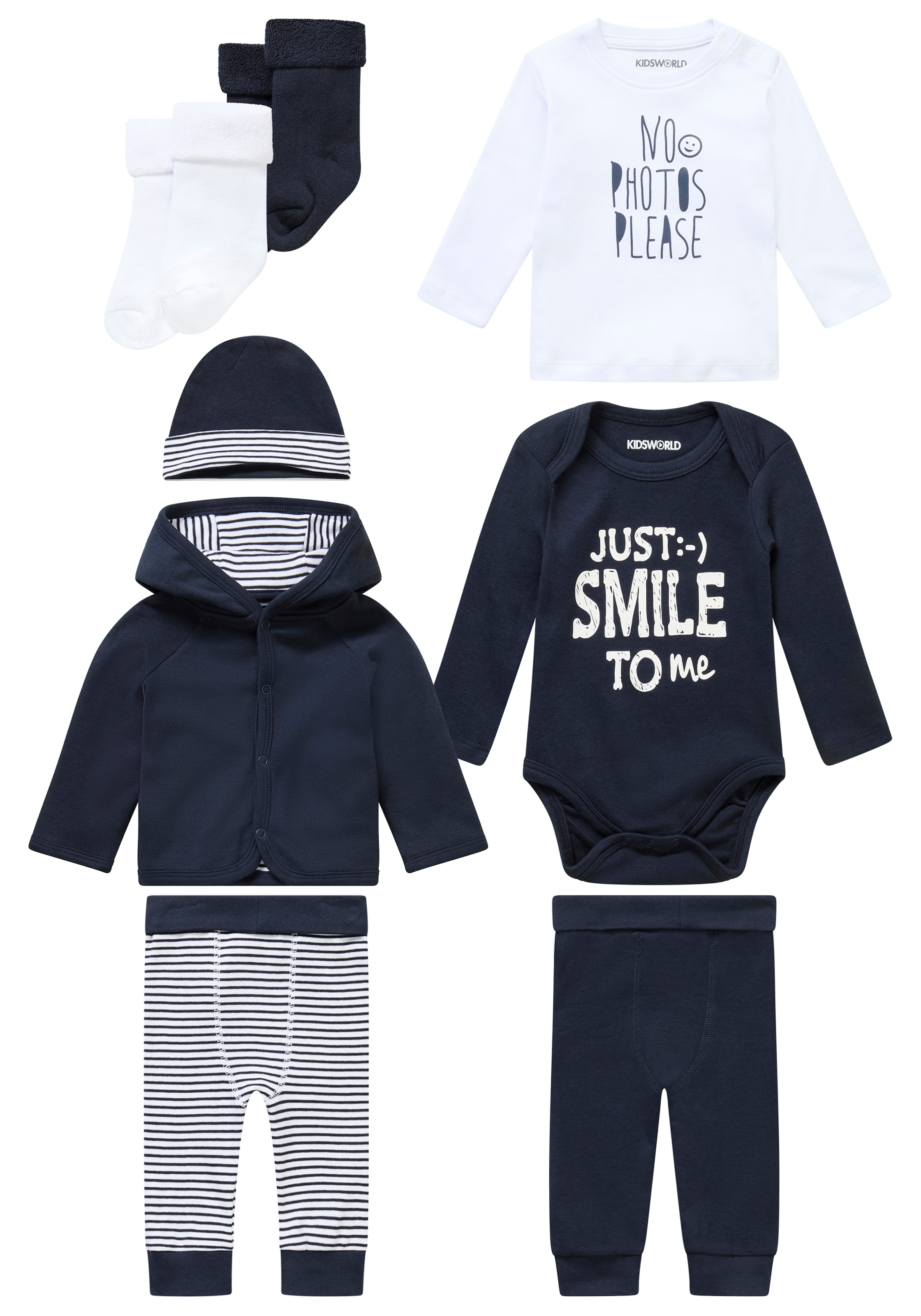 Klitzeklein Starterpaket »8tlg. Baby-Set« Set, 8, 8 Stk. aus Bio-Baumwolle