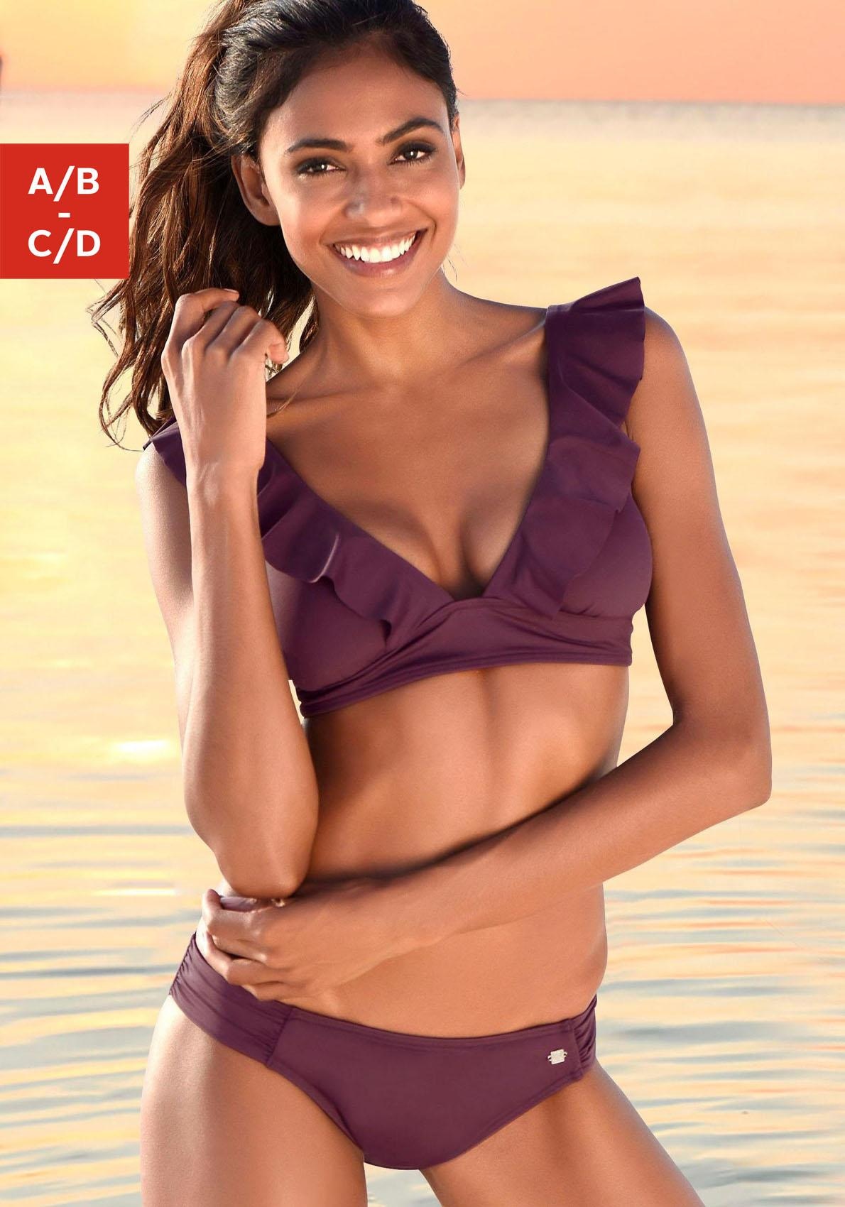 JETTE Triangel-Bikini, mit Volant günstig kaufen