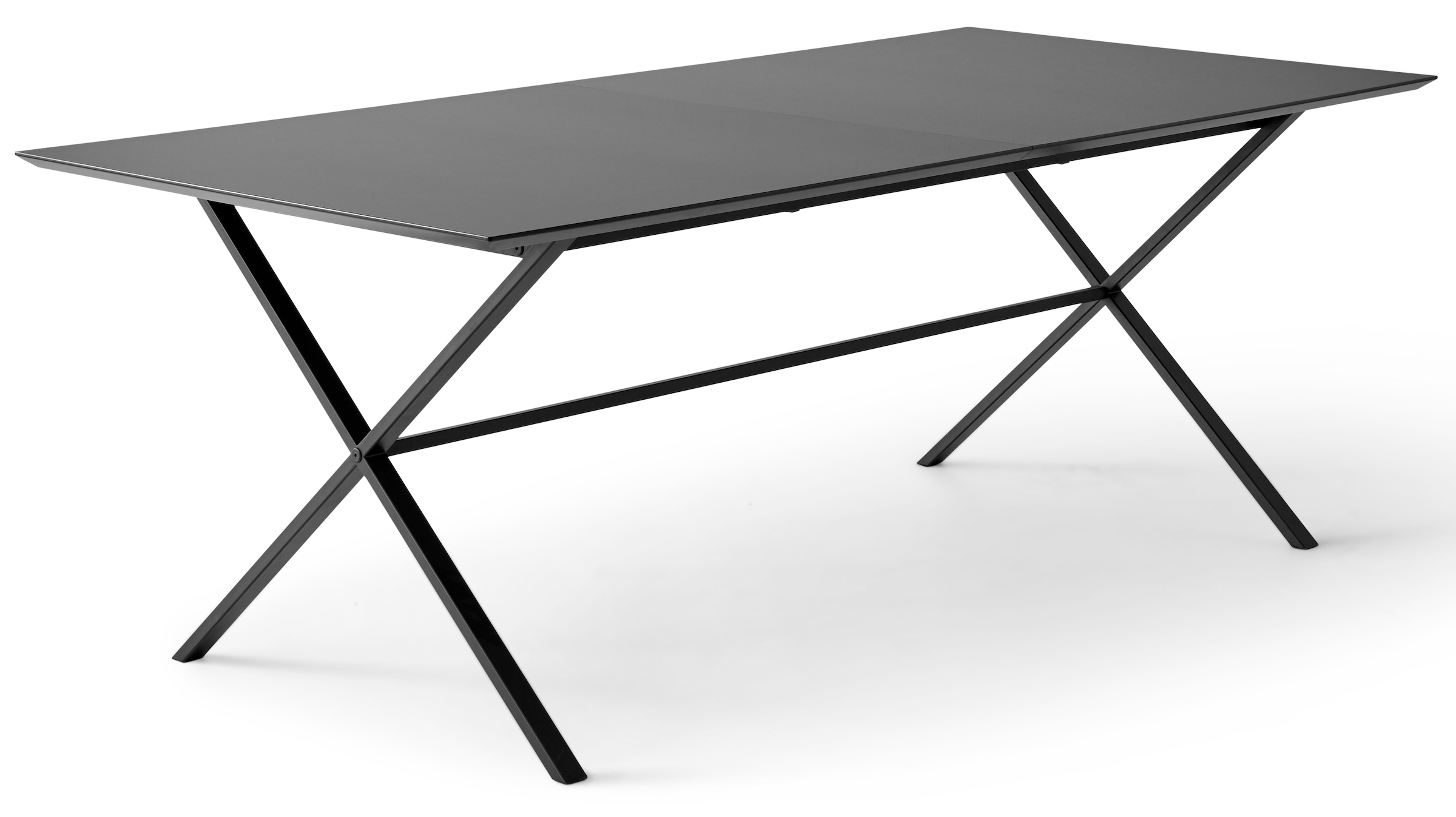 rechteckige gekreuztes Tischplatte Hammel«, MDF, auf Esstisch »Meza Raten Metallgestell by kaufen Furniture Hammel