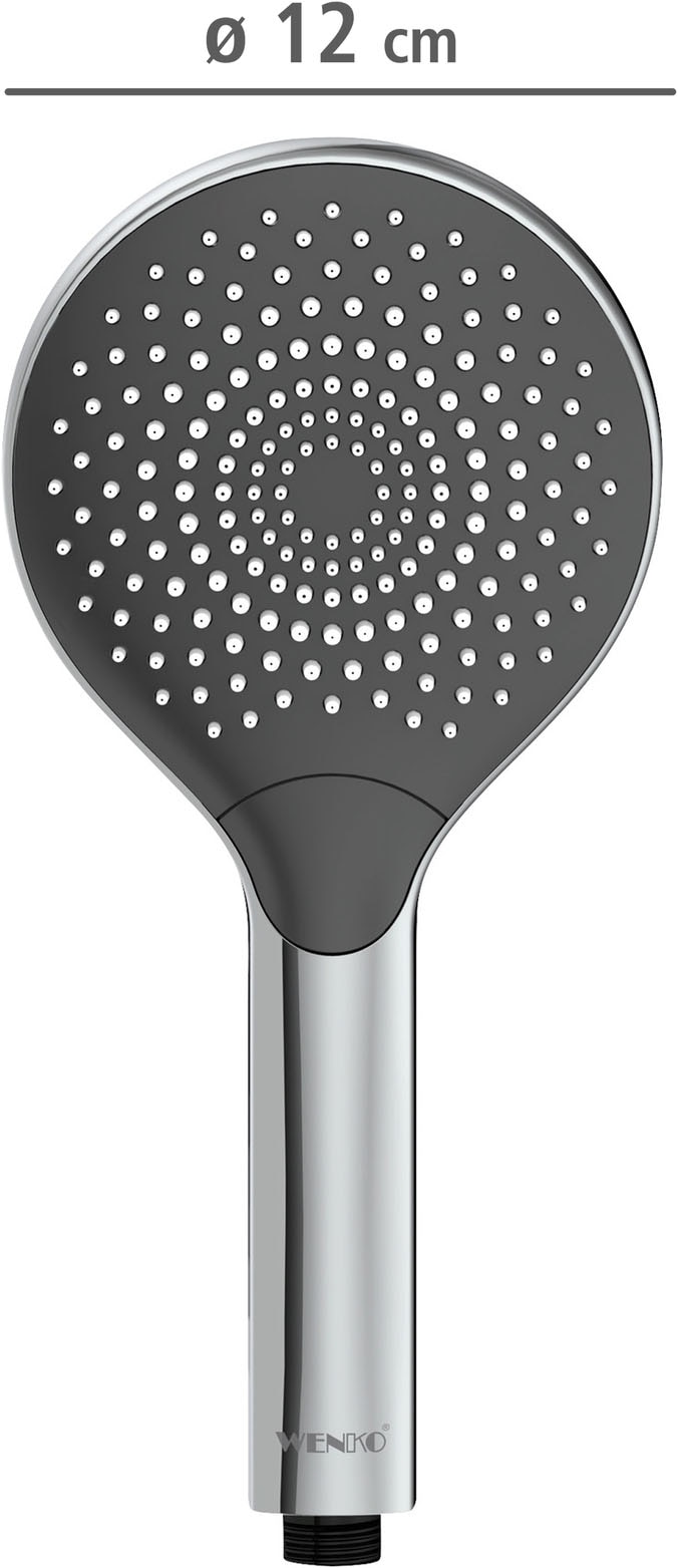 WENKO Handbrause »Watersaving« 3 Strahlarten, Ø 12 cm