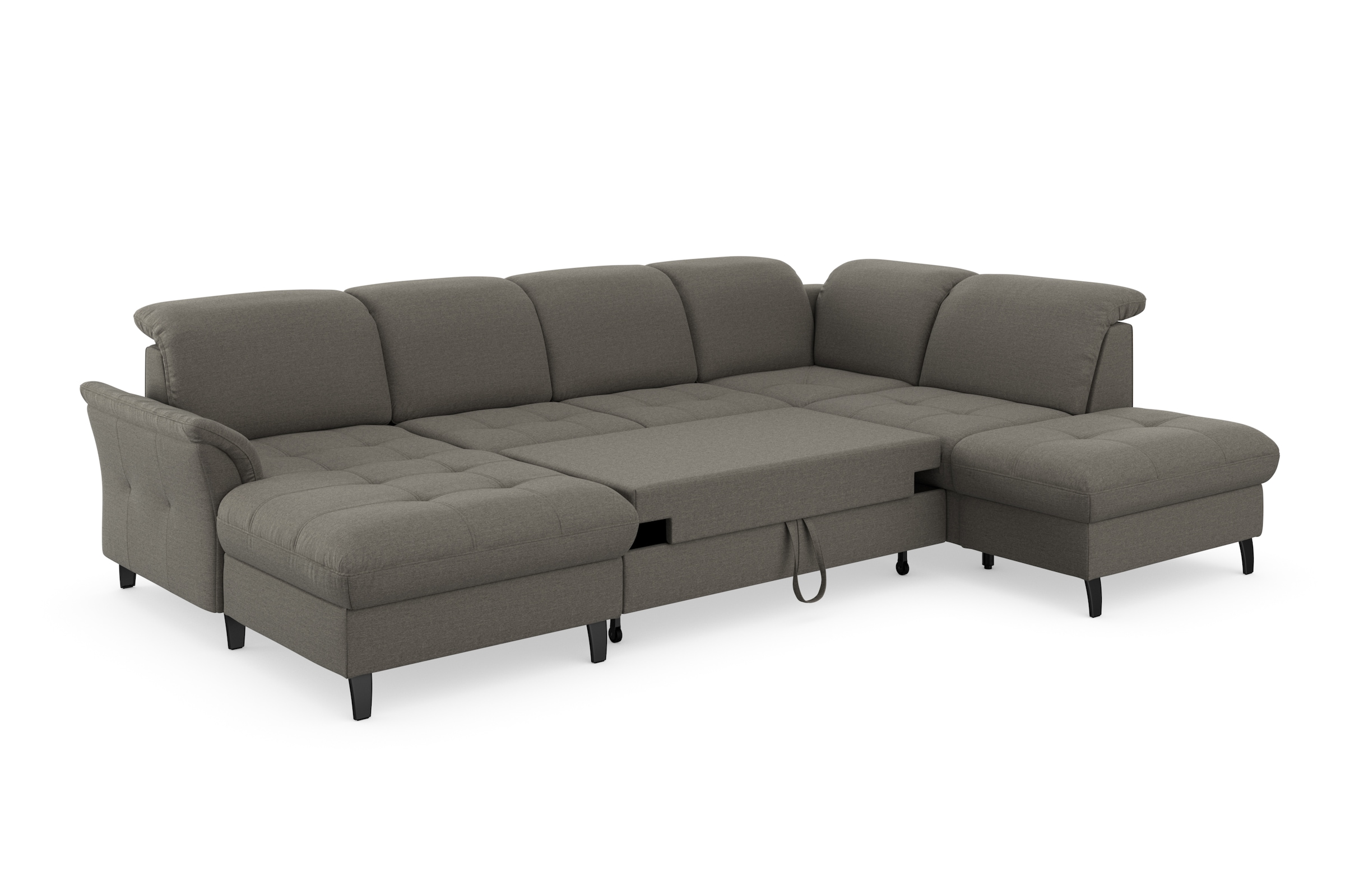 sit&more Wohnlandschaft »Maggiore U-Form«, wahlweise mit Kopfteilverstellung, Bettfunktion und Stauraum