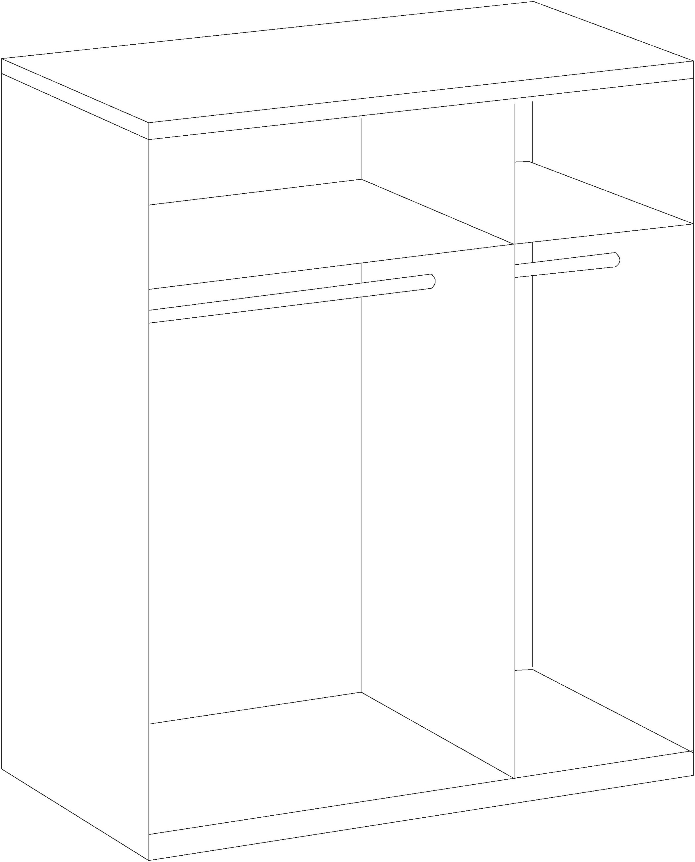 Wimex Kleiderschrank »New York«, in vielen Breiten, 208 oder 236cm hoch